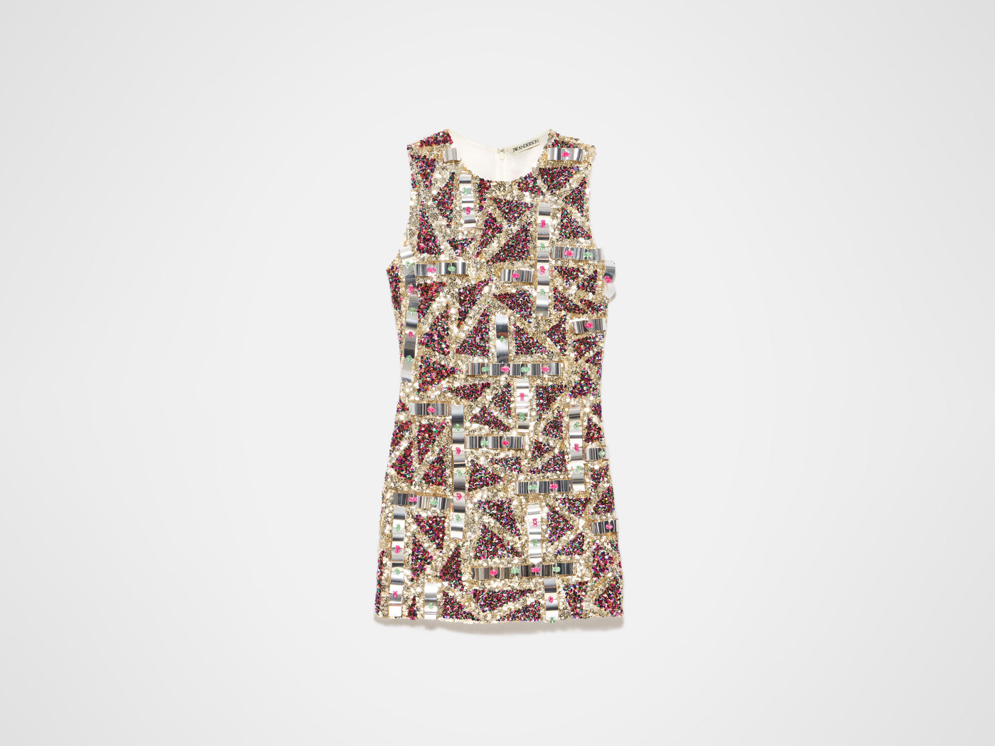 WOMENS EMBELLISHED MINI SHIFT DRESS IN PINK
