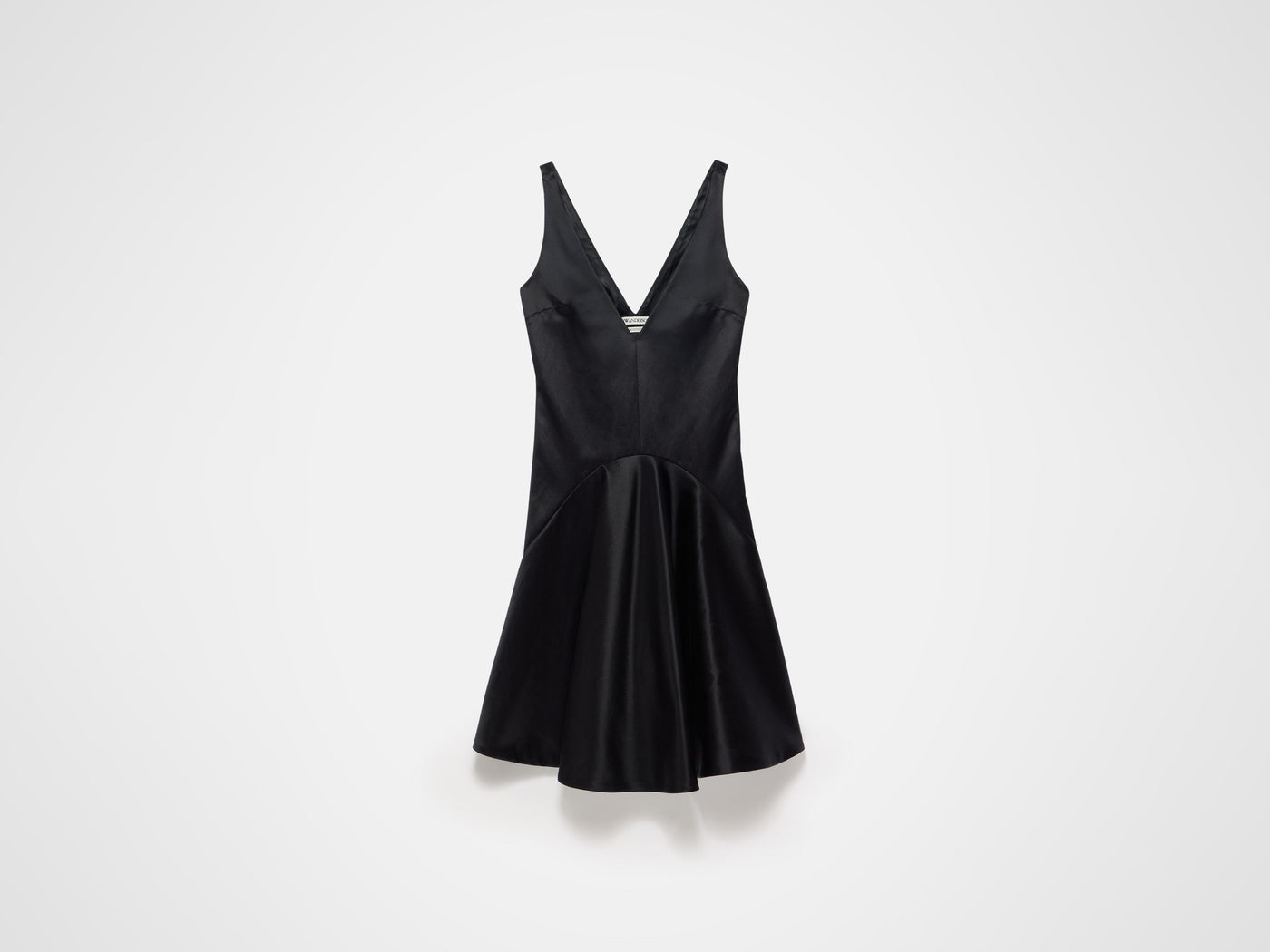 draped skirt dress black Product Front 7