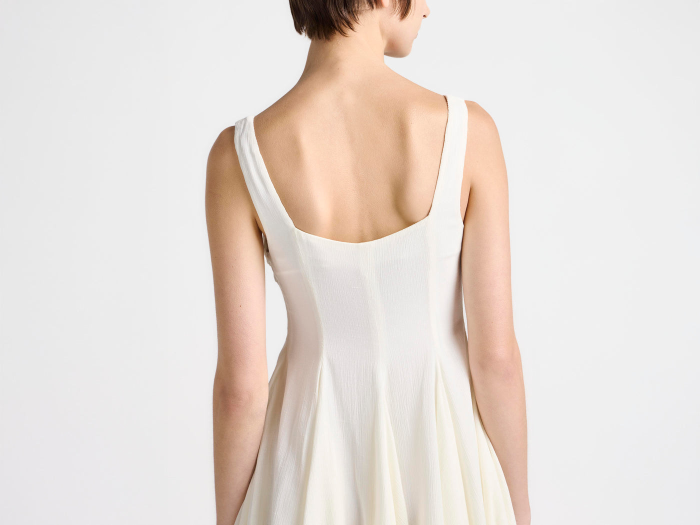WOMENS BABYDOLL DRESS IN IVORY in IVORY DR0533PG199700604