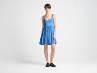 WOMENS BABYDOLL DRESS IN CORNFLOWER BLUE