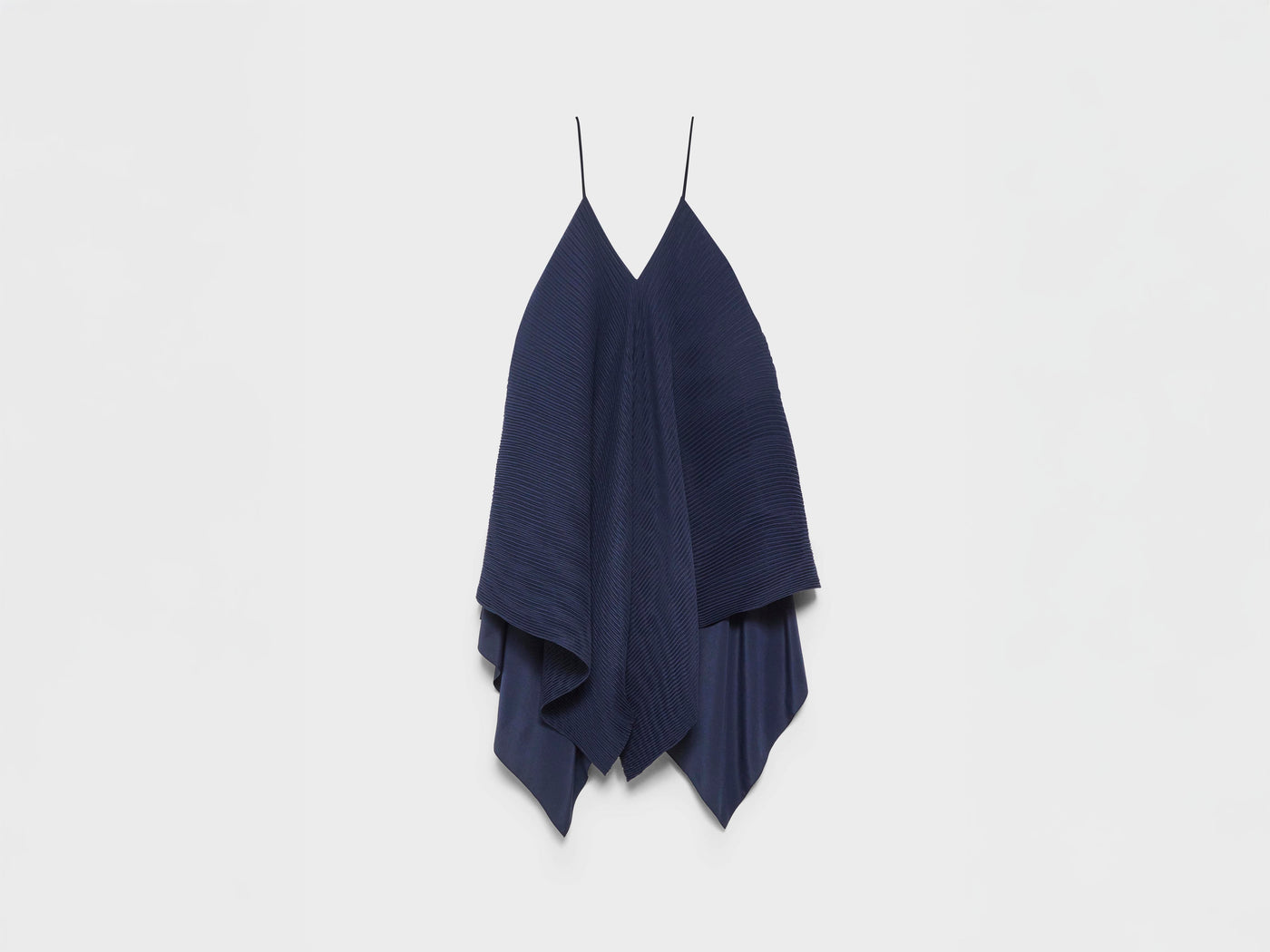 WOMENS PLEATED DRESS IN NAVY