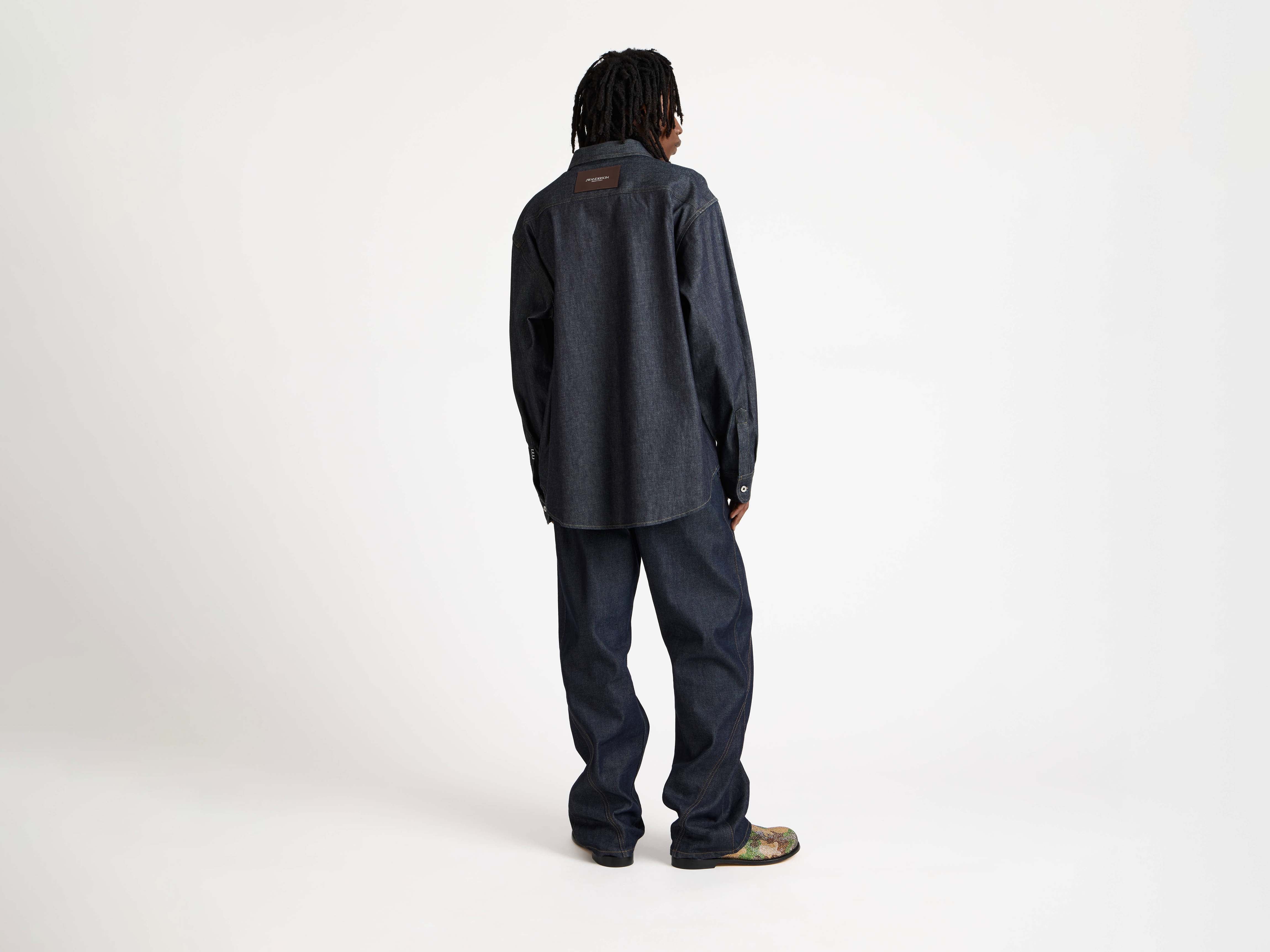 MENS OVERSIZED DENIM SHIRT IN INDIGO in INDIGO DS0011PG1932870XS
