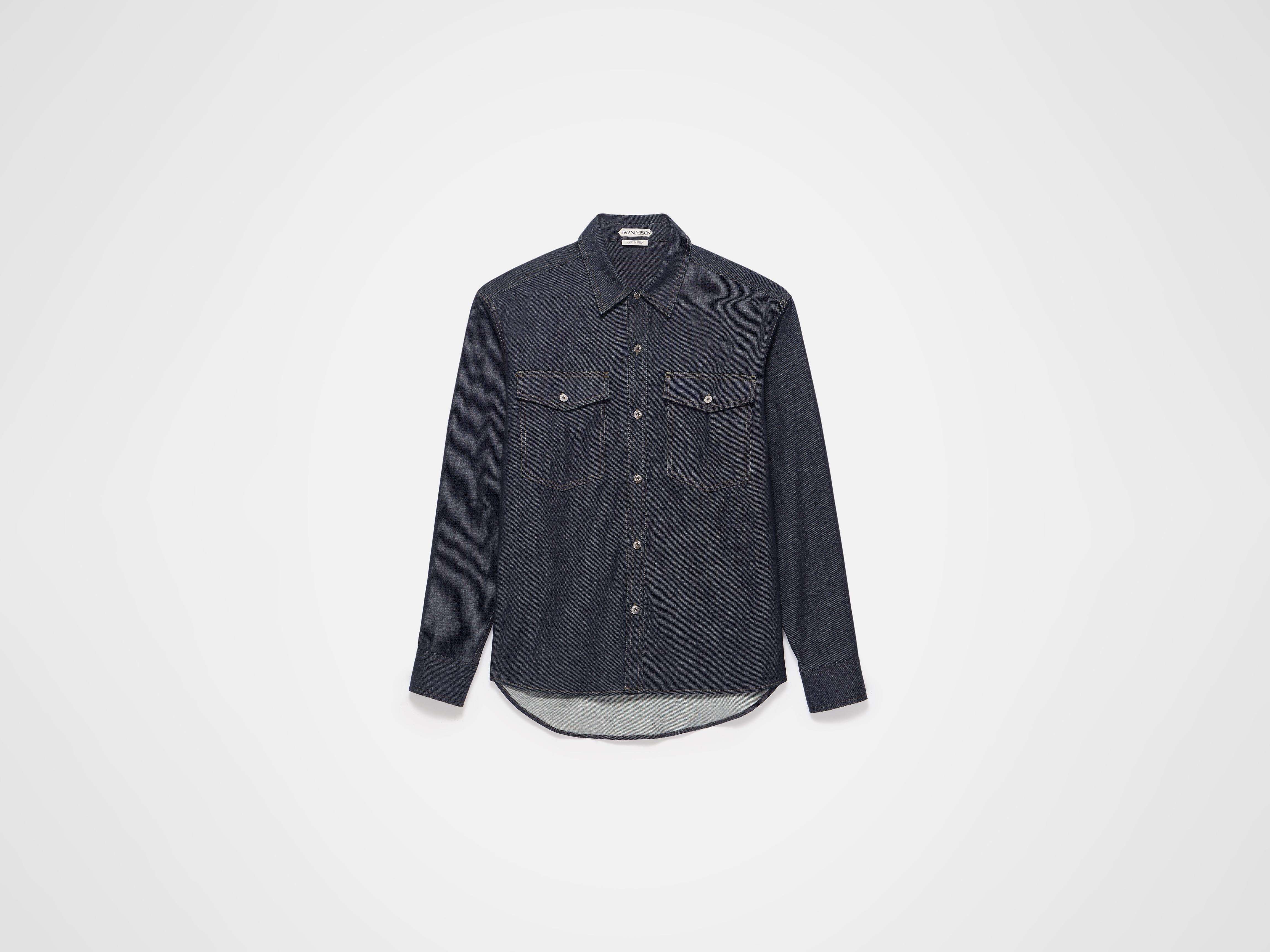 MENS OVERSIZED DENIM SHIRT IN INDIGO in INDIGO DS0011PG1932870XS
