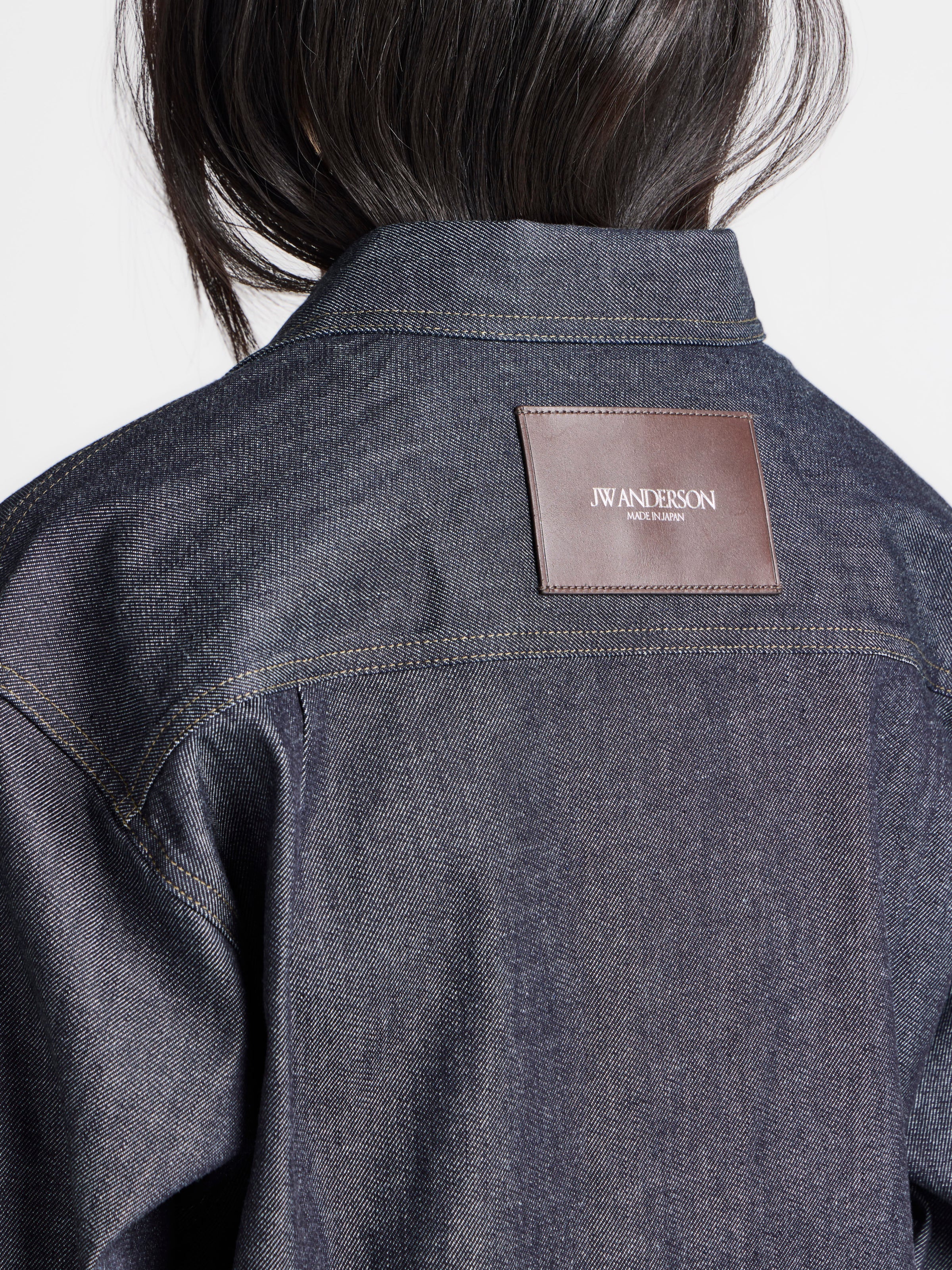 WOMENS OVERSIZED DENIM SHIRT IN INDIGO