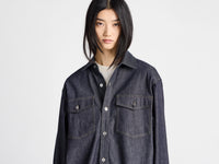 WOMENS OVERSIZED DENIM SHIRT IN INDIGO