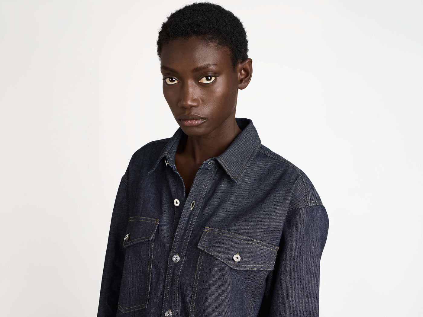 OVERSIZED DENIM SHIRT IN INDIGO