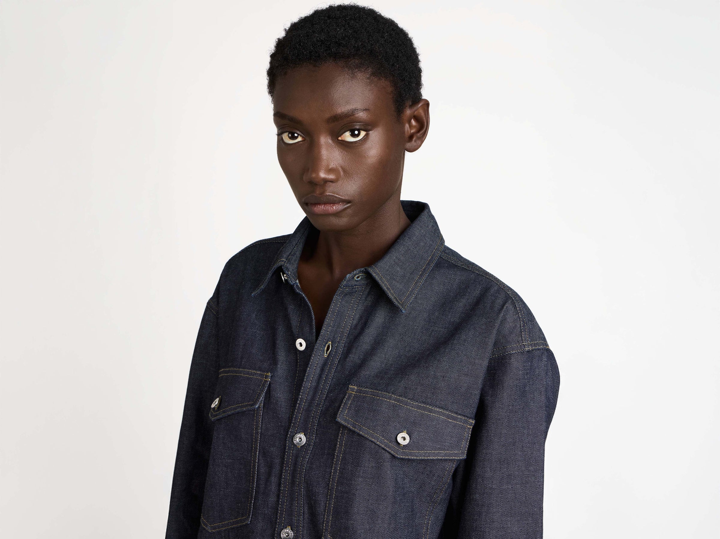 OVERSIZED DENIM SHIRT IN INDIGO