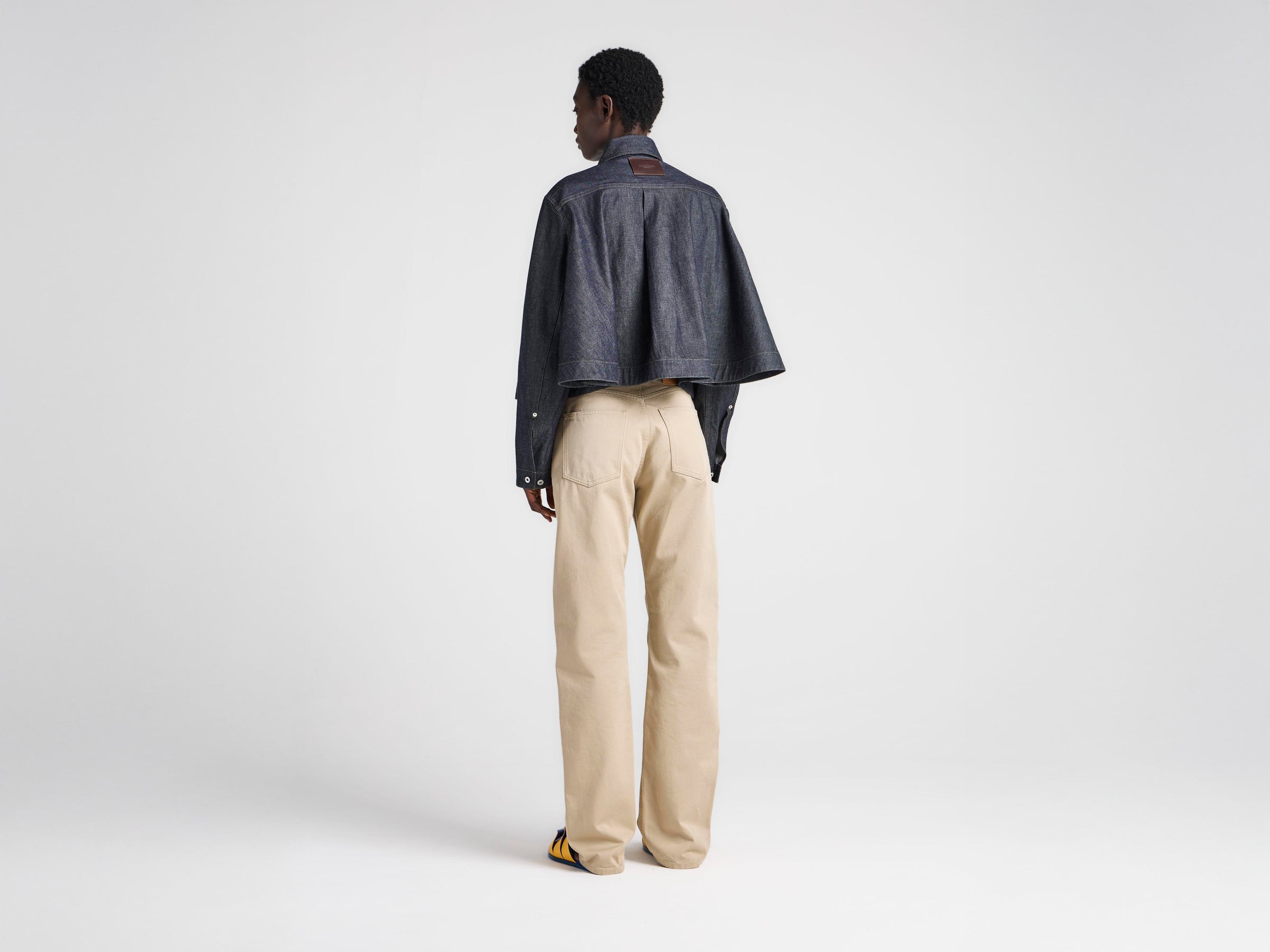 WOMENS FLARE HEM SHIRT IN INDIGO