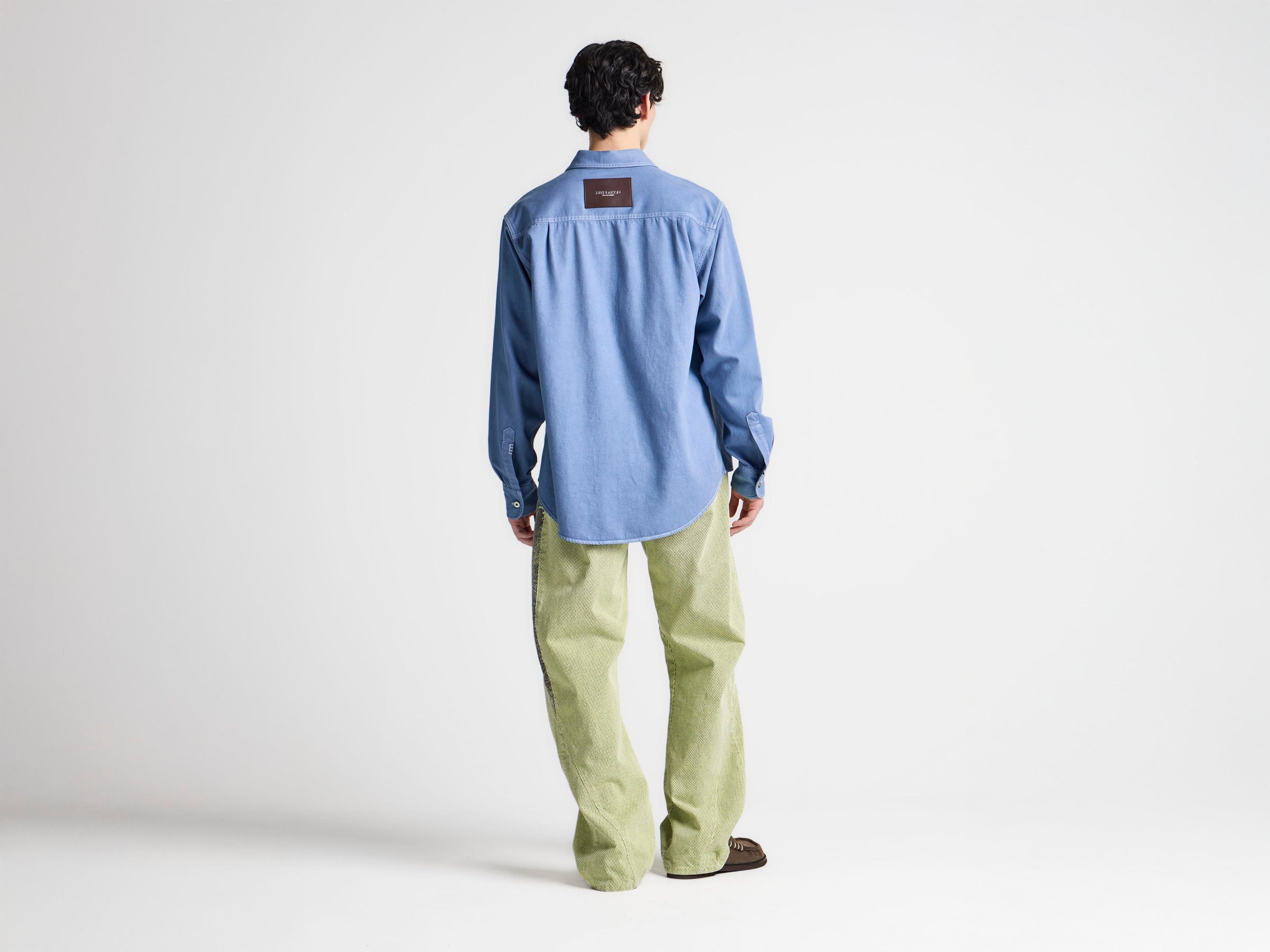 MENS OVERSIZED SHIRT IN FRENCH BLUE