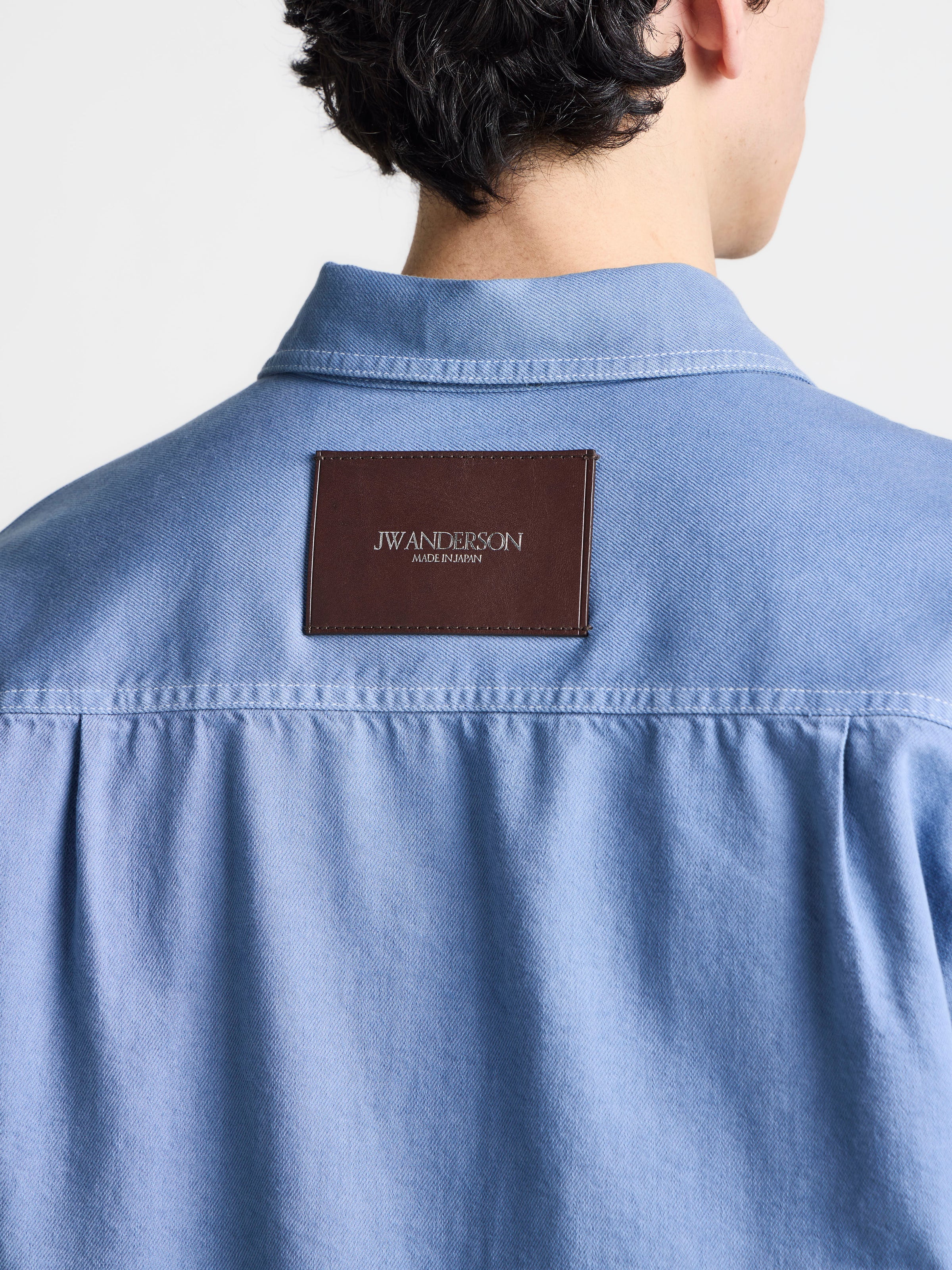 MENS OVERSIZED SHIRT IN FRENCH BLUE