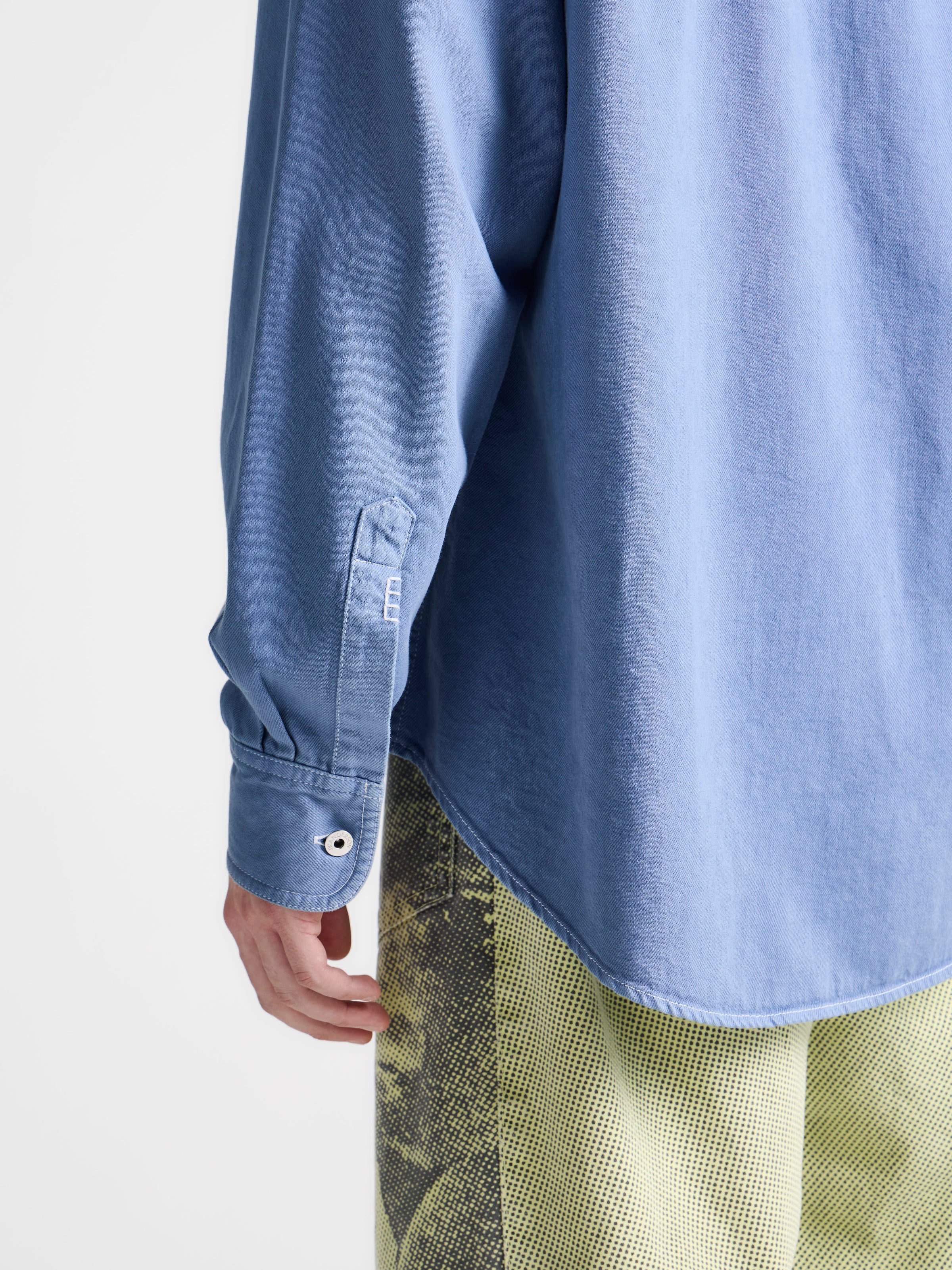 MENS OVERSIZED SHIRT IN FRENCH BLUE