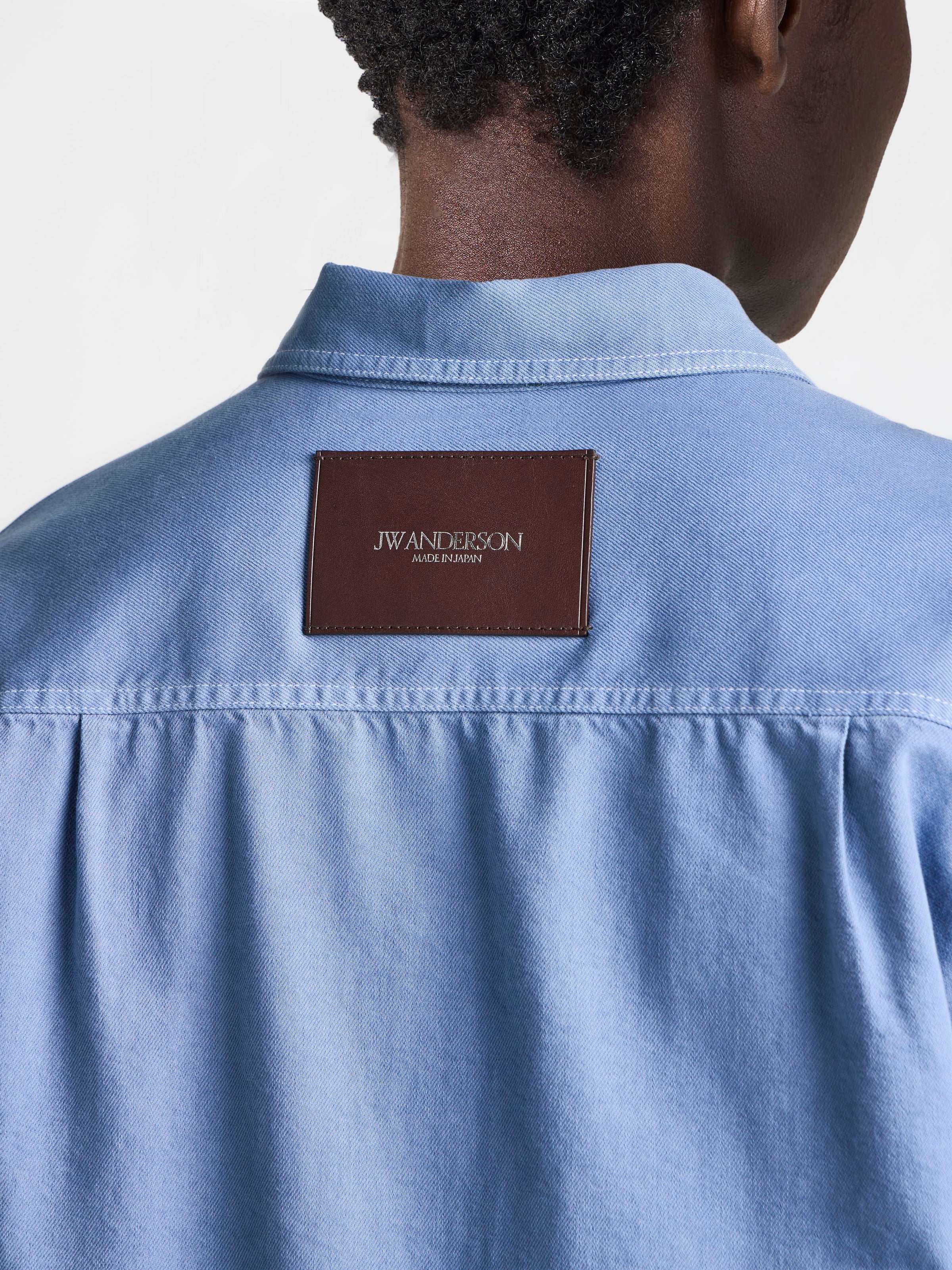 WOMENS OVERSIZED SHIRT IN FRENCH BLUE