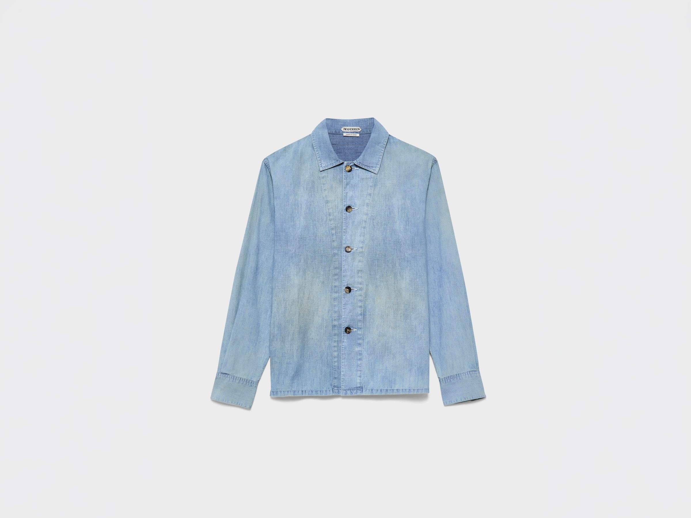 WOMENS SLANT POCKET SHIRT IN PALE BLUE