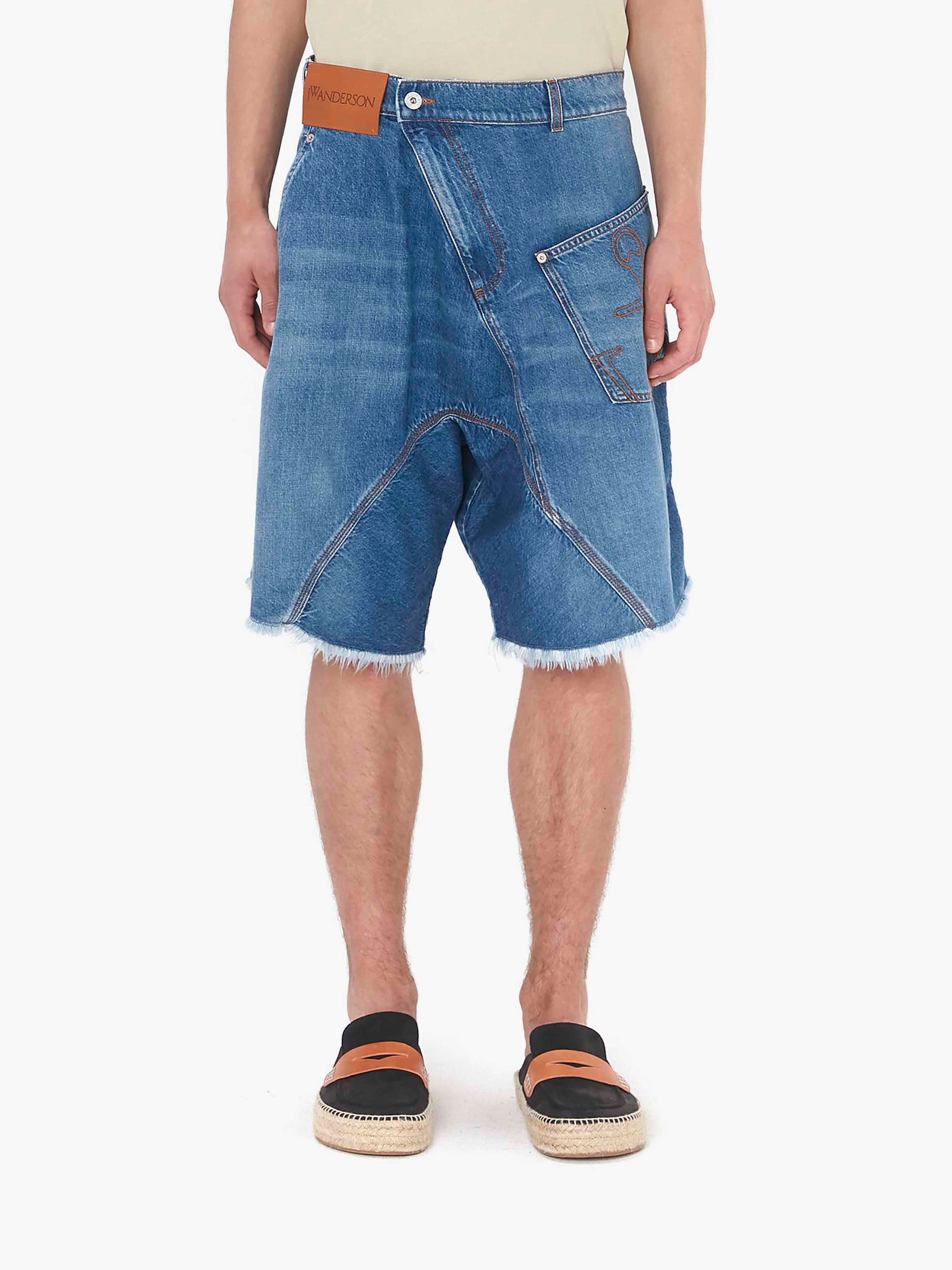 TWISTED WORKWEAR DENIM SHORTS