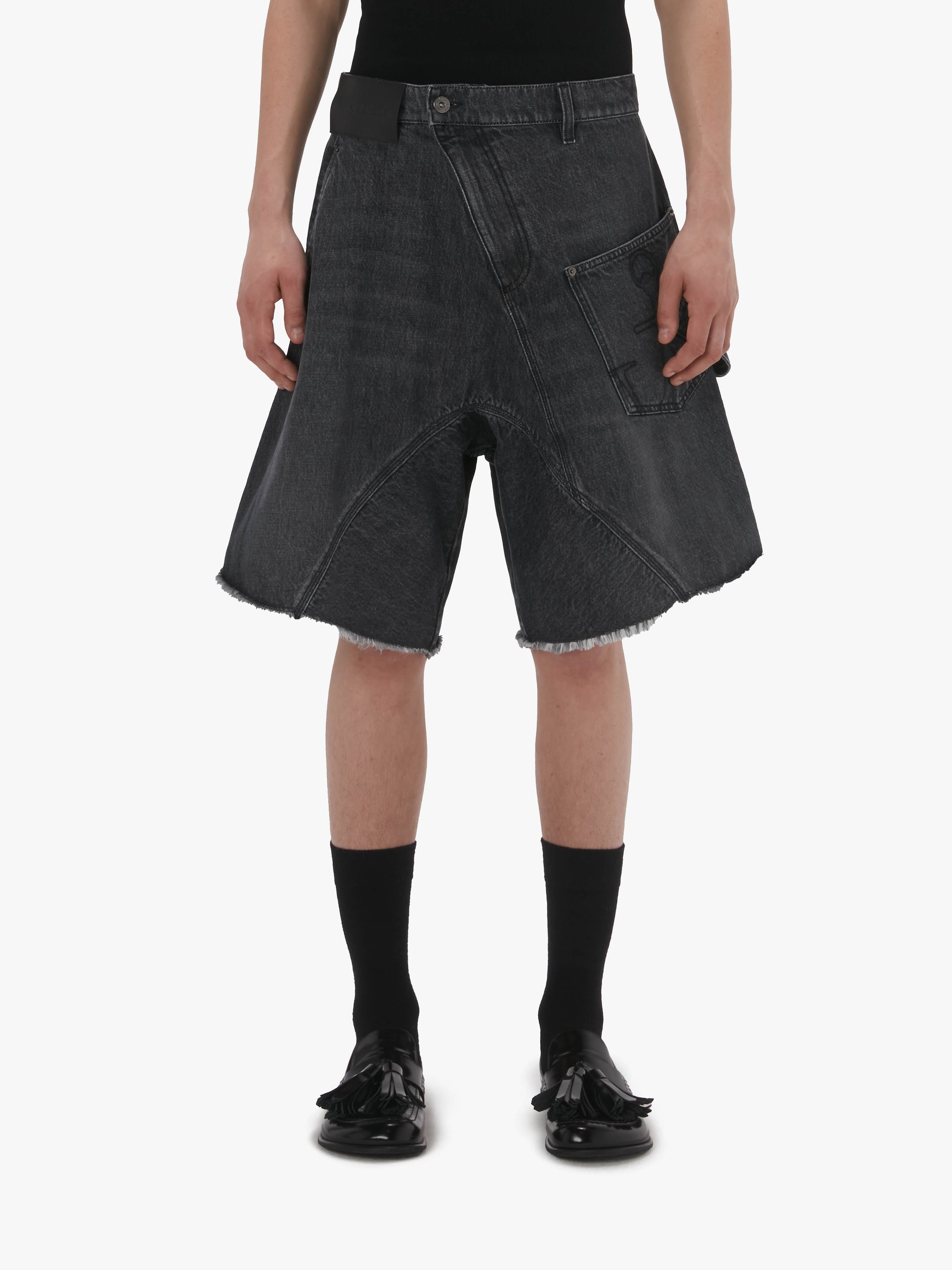 TWISTED WORKWEAR DENIM SHORTS