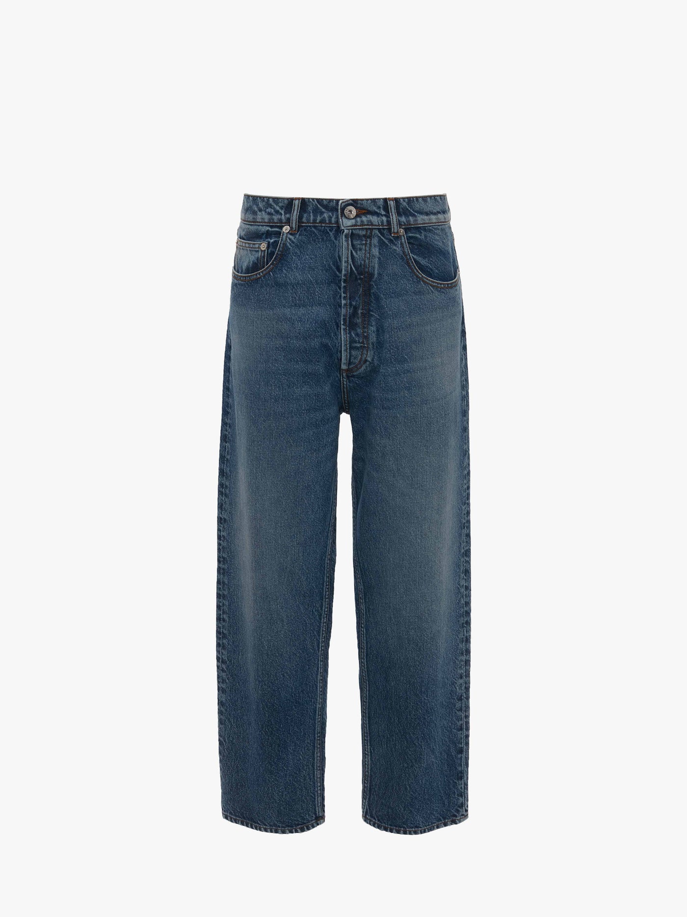 CL_CROPPED STRAIGHT LEG JEANS - MID BLUE DENIM_DT0094PG1619