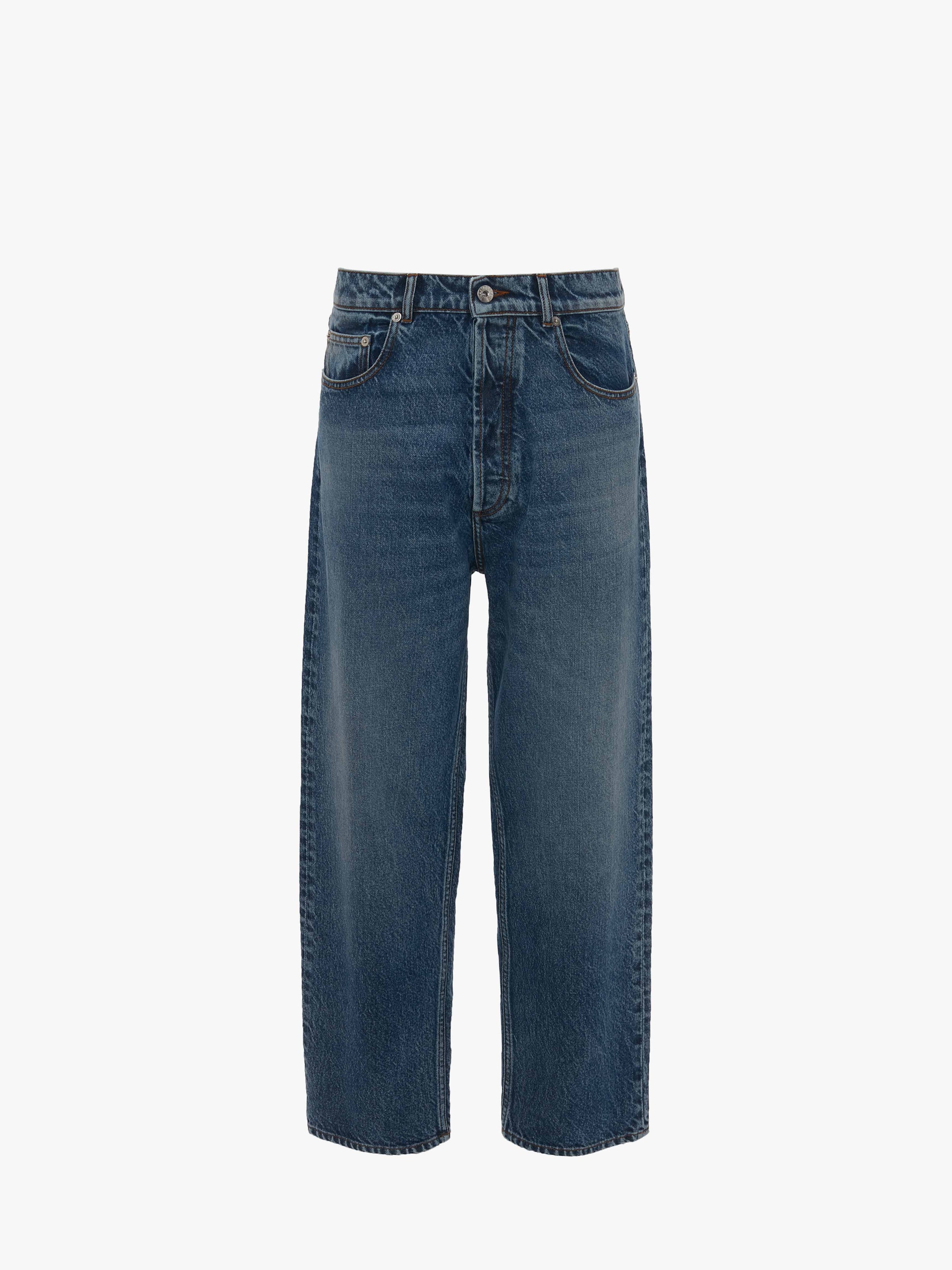 CL_CROPPED STRAIGHT LEG JEANS - MID BLUE DENIM_DT0094PG1619