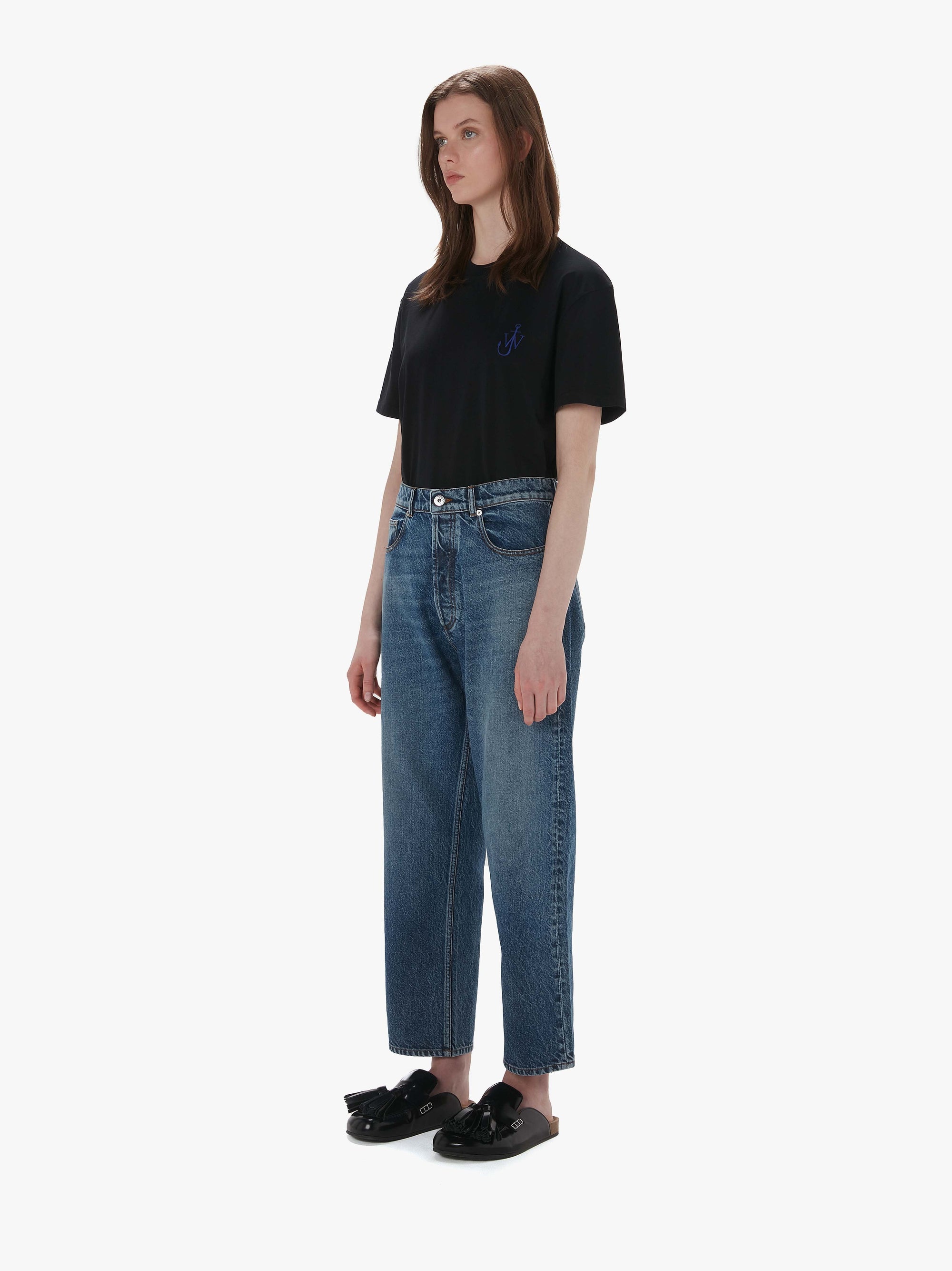 CROPPED STRAIGHT LEG JEANS