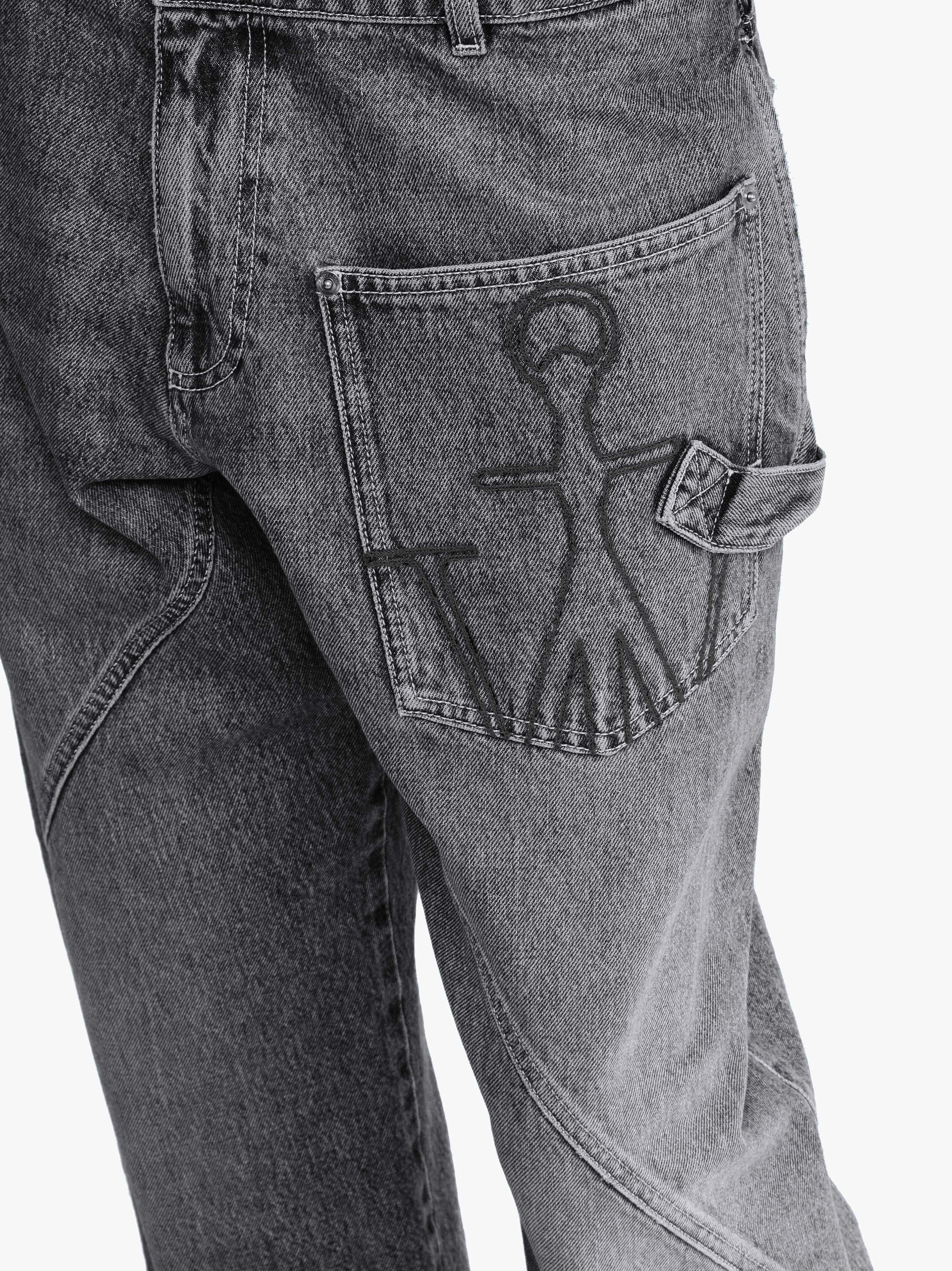 【送料&関税込】J.W. Anderson twisted Grey Denim Jeans JW Anderson Twisted Workwear Jeans | Grey | FARFETCH