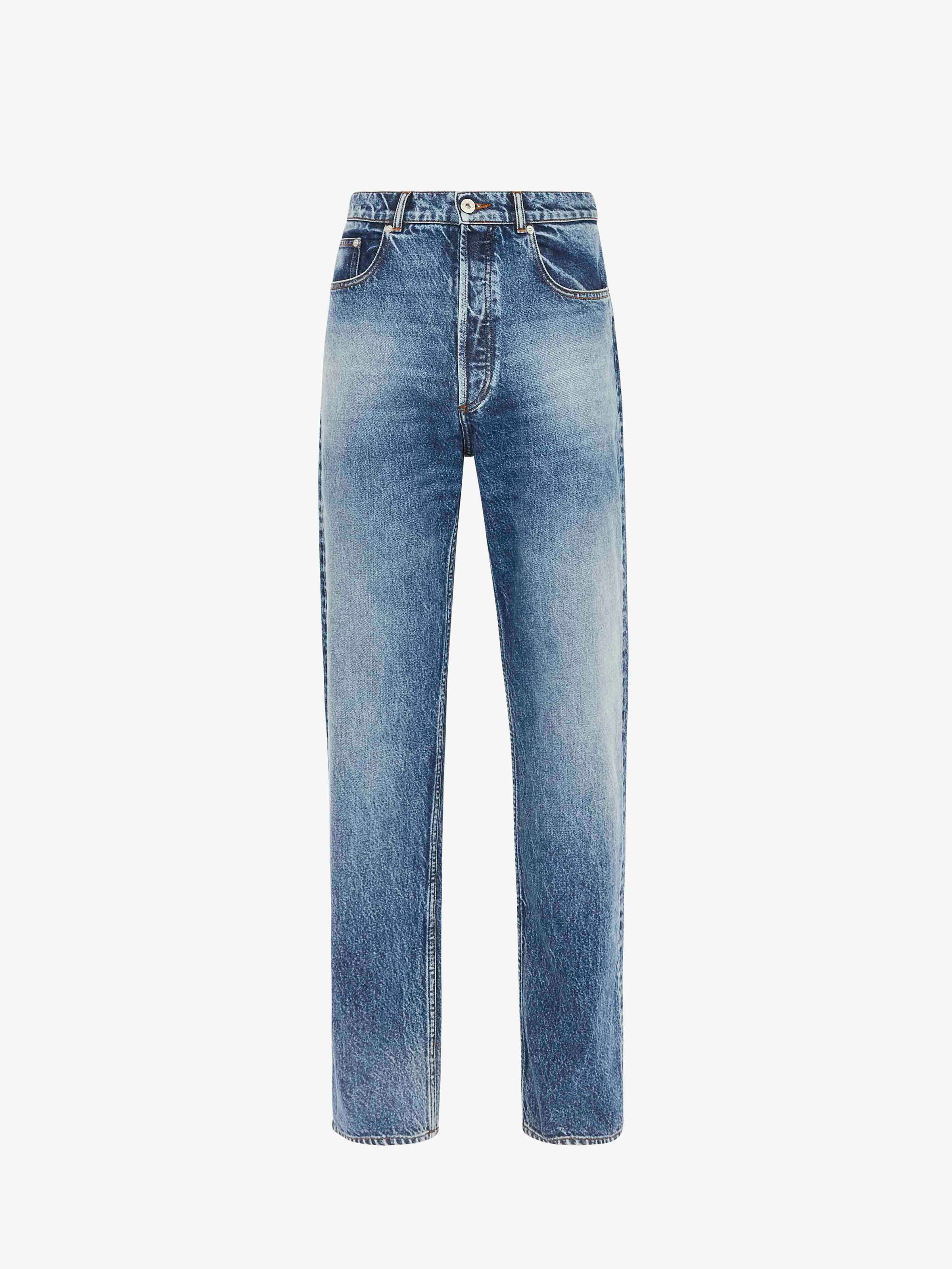 CL_5 POCKET STRAIGHT LEG TROUSERS - MID BLUE_DT0106PG1619