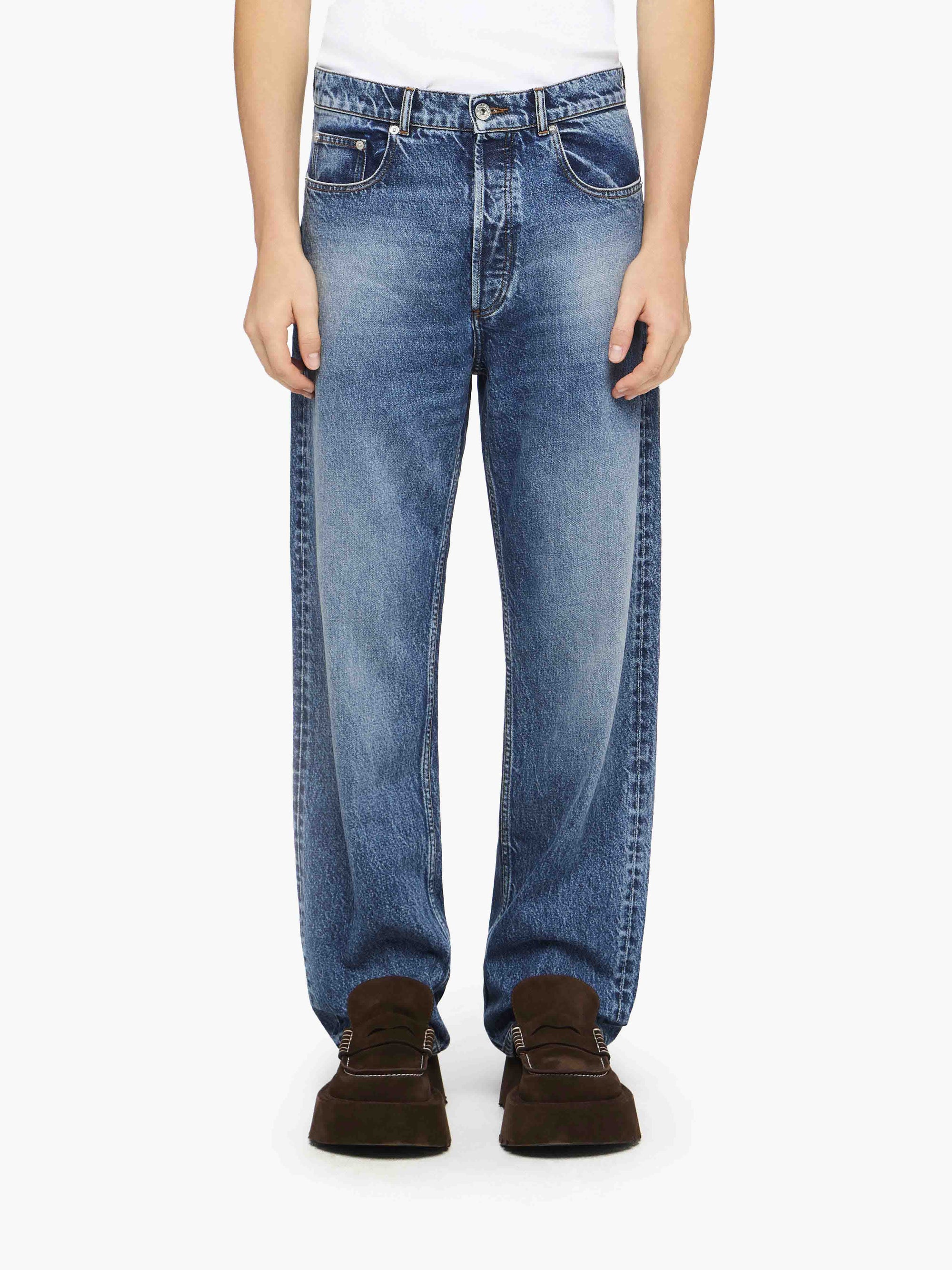 STRAIGHT LEG DENIM JEANS