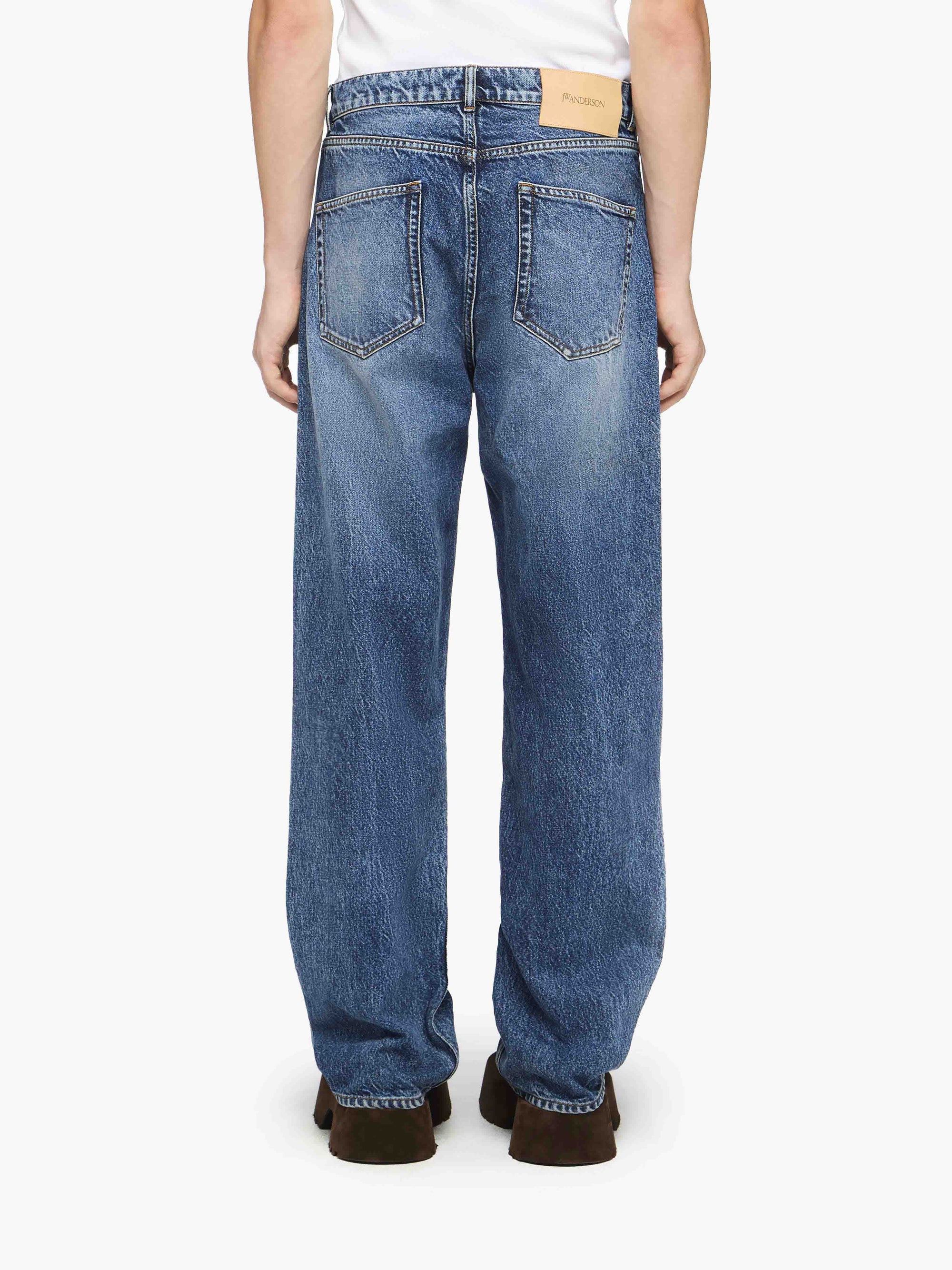 STRAIGHT LEG DENIM JEANS