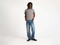 STRAIGHT LEG JEANS IN MID BLUE