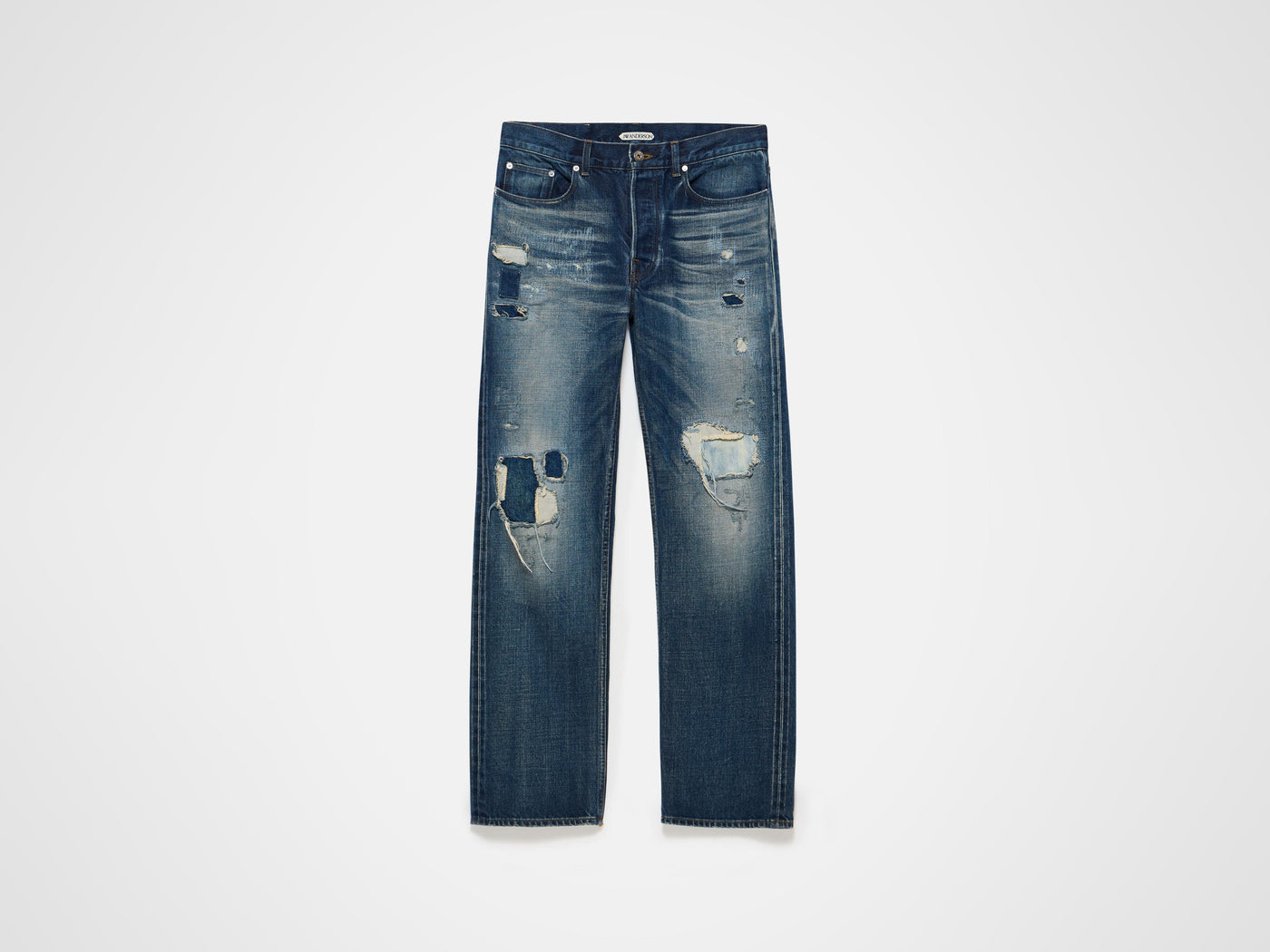 straight leg jeans dark blue Product Front 6