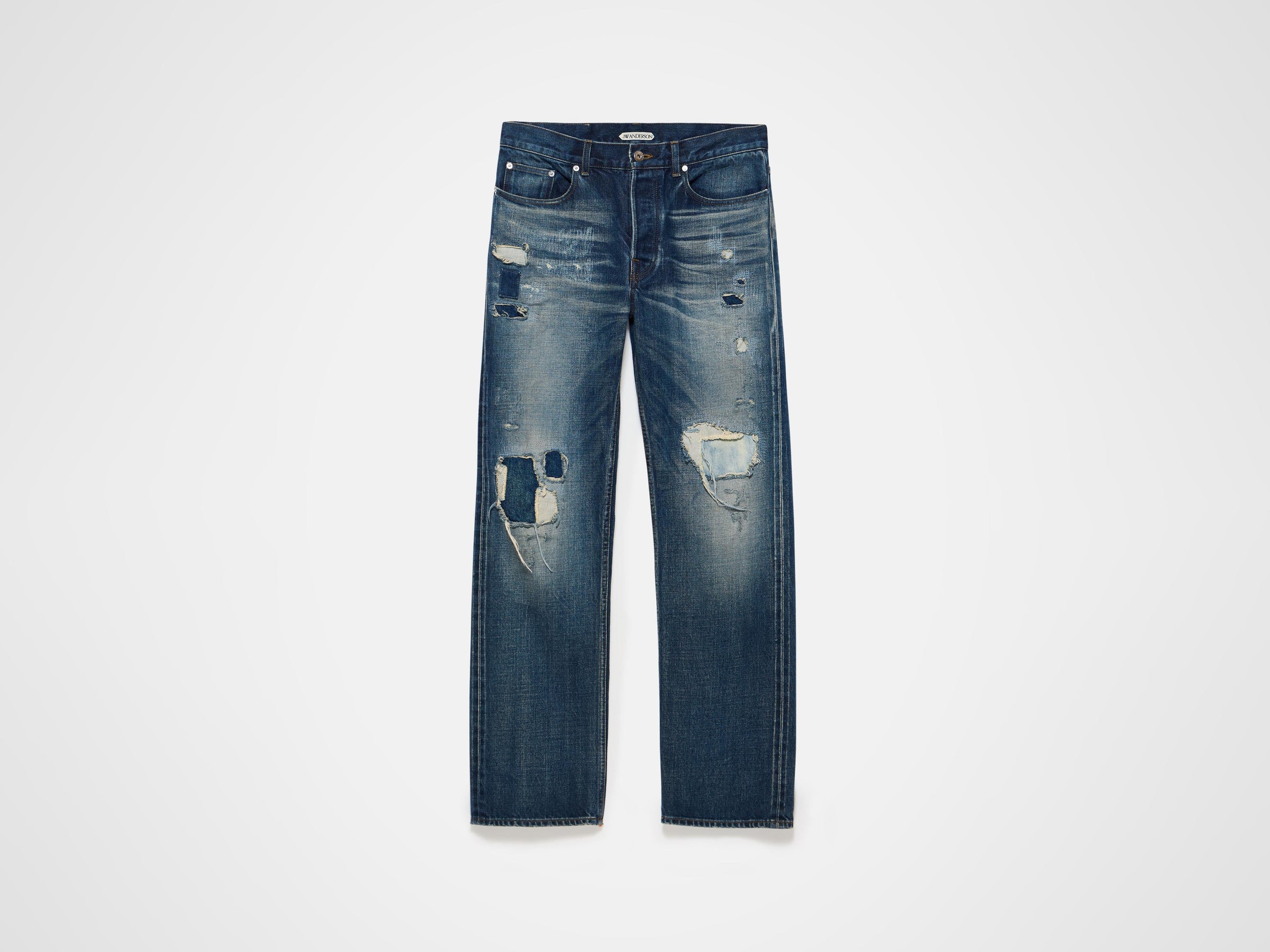 straight leg jeans dark blue Product Front 6