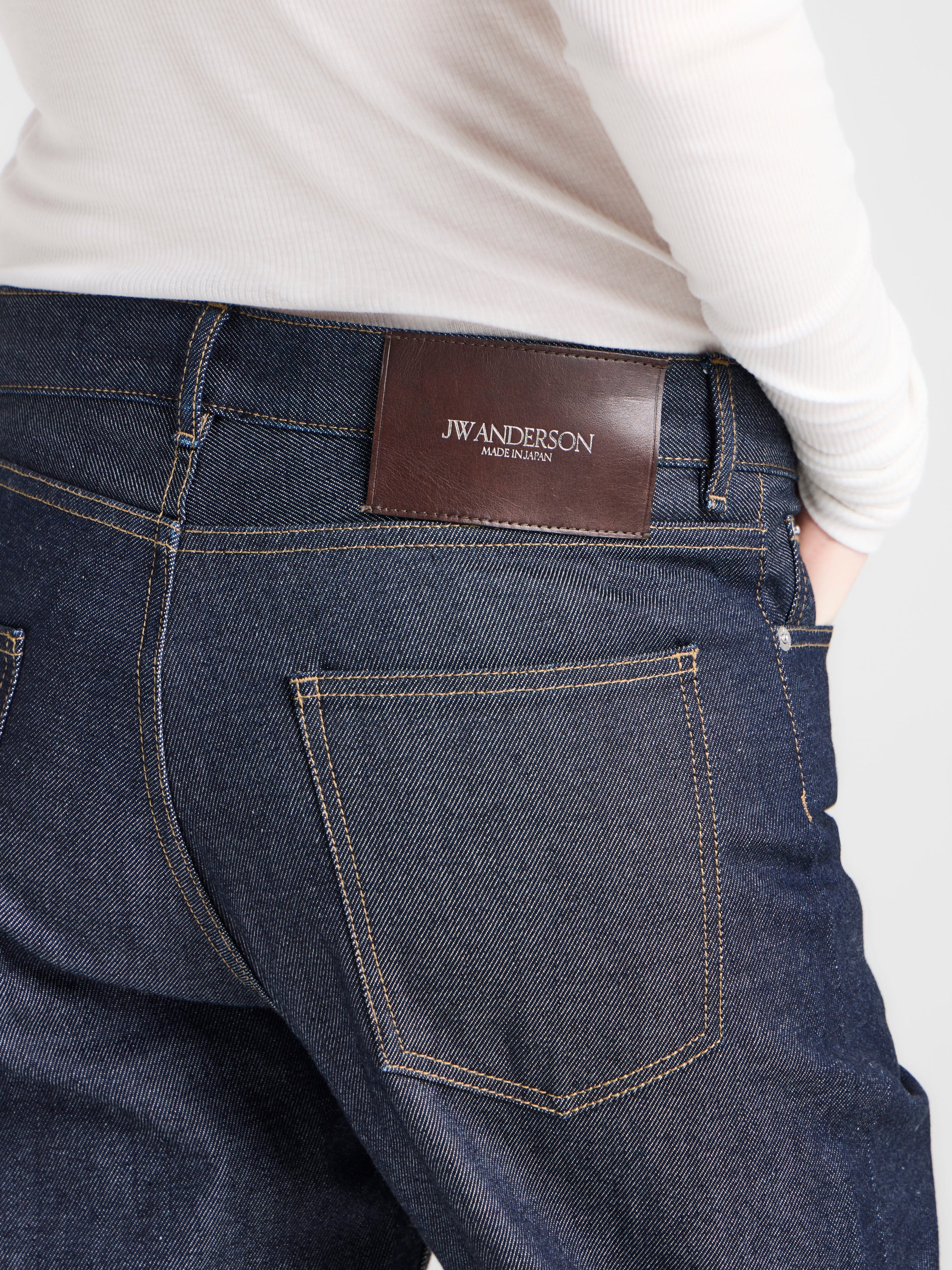 WOMENS STRAIGHT LEG DENIM JEANS IN INDIGO