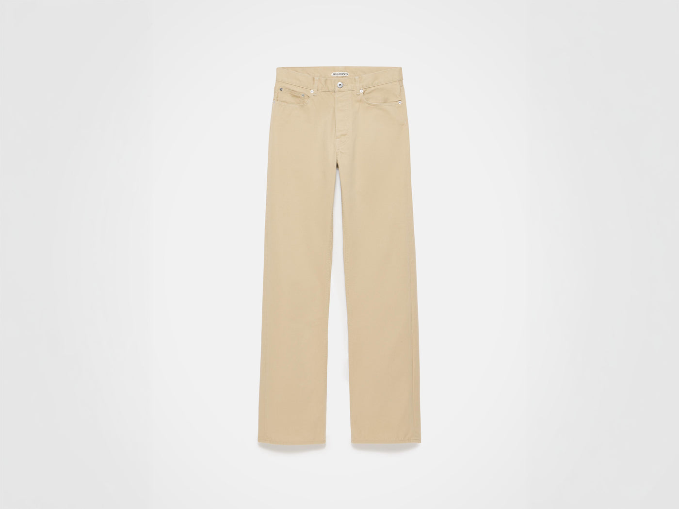 WOMENS STRAIGHT LEG DENIM JEANS IN BEIGE