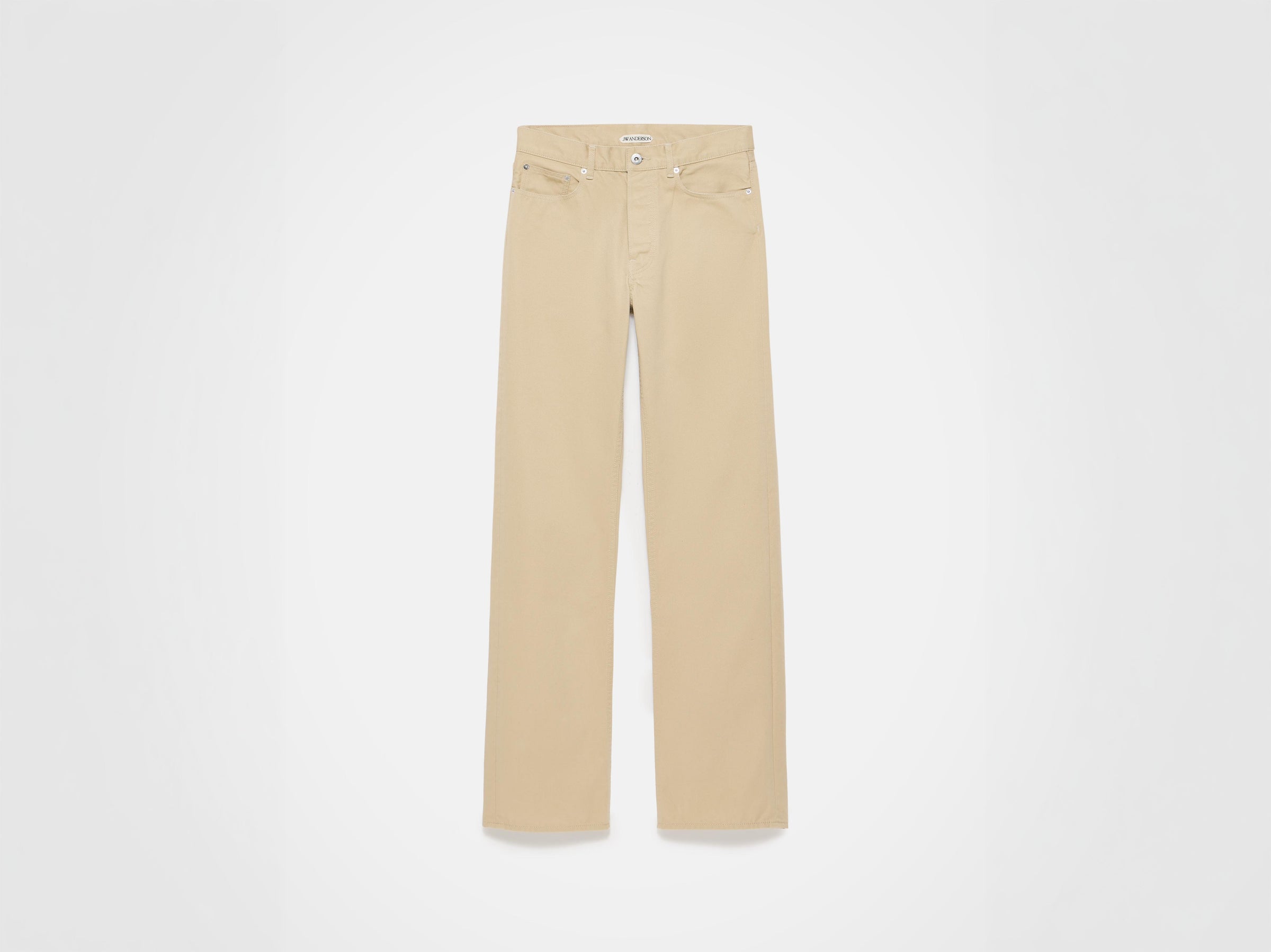 WOMENS STRAIGHT LEG DENIM JEANS IN BEIGE