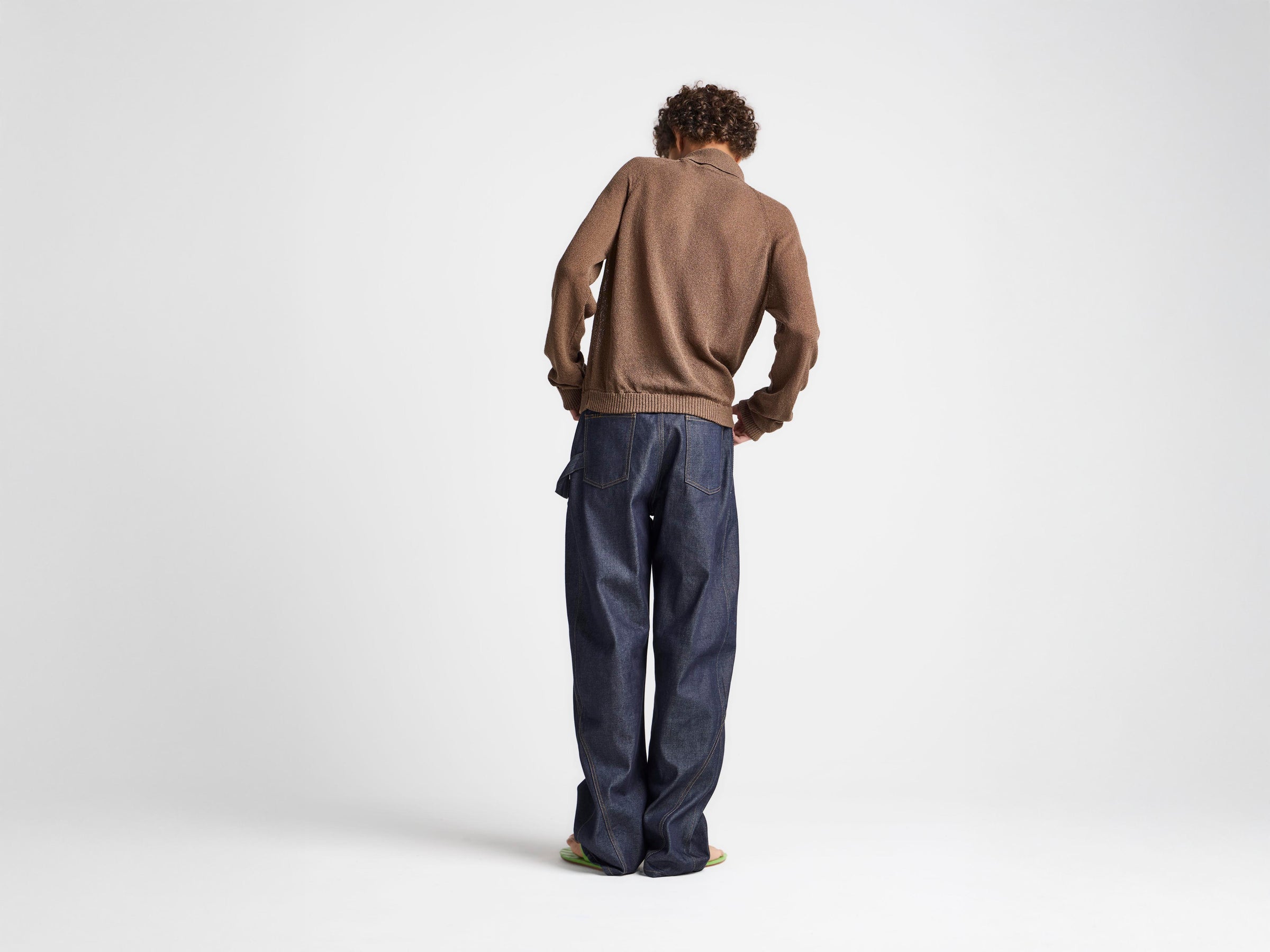 MENS TWISTED WORKWEAR DENIM JEANS IN INDIGO