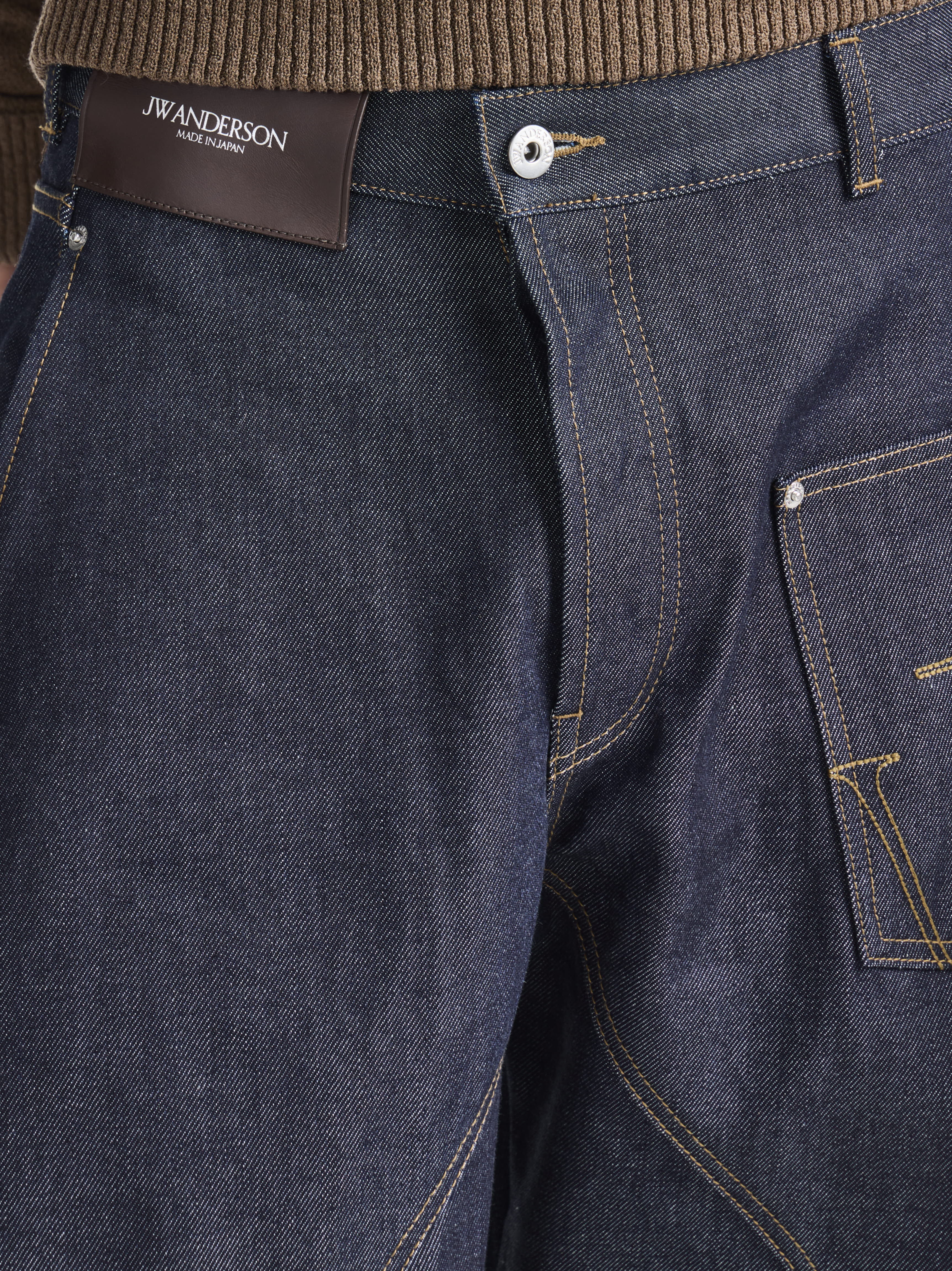 MENS TWISTED WORKWEAR DENIM JEANS IN INDIGO in INDIGO