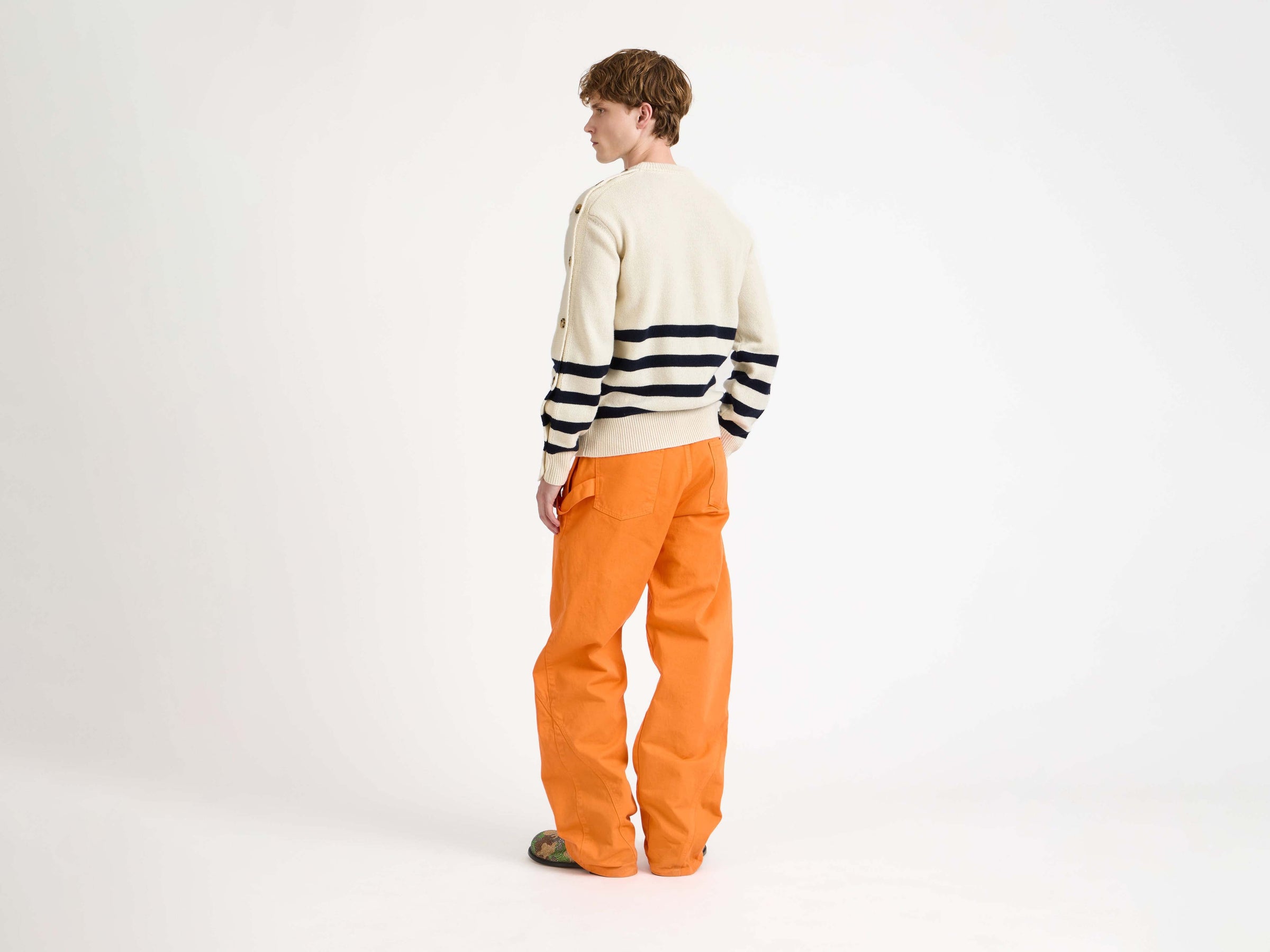 twisted workwear jeans bright orange 1 Model Back 5