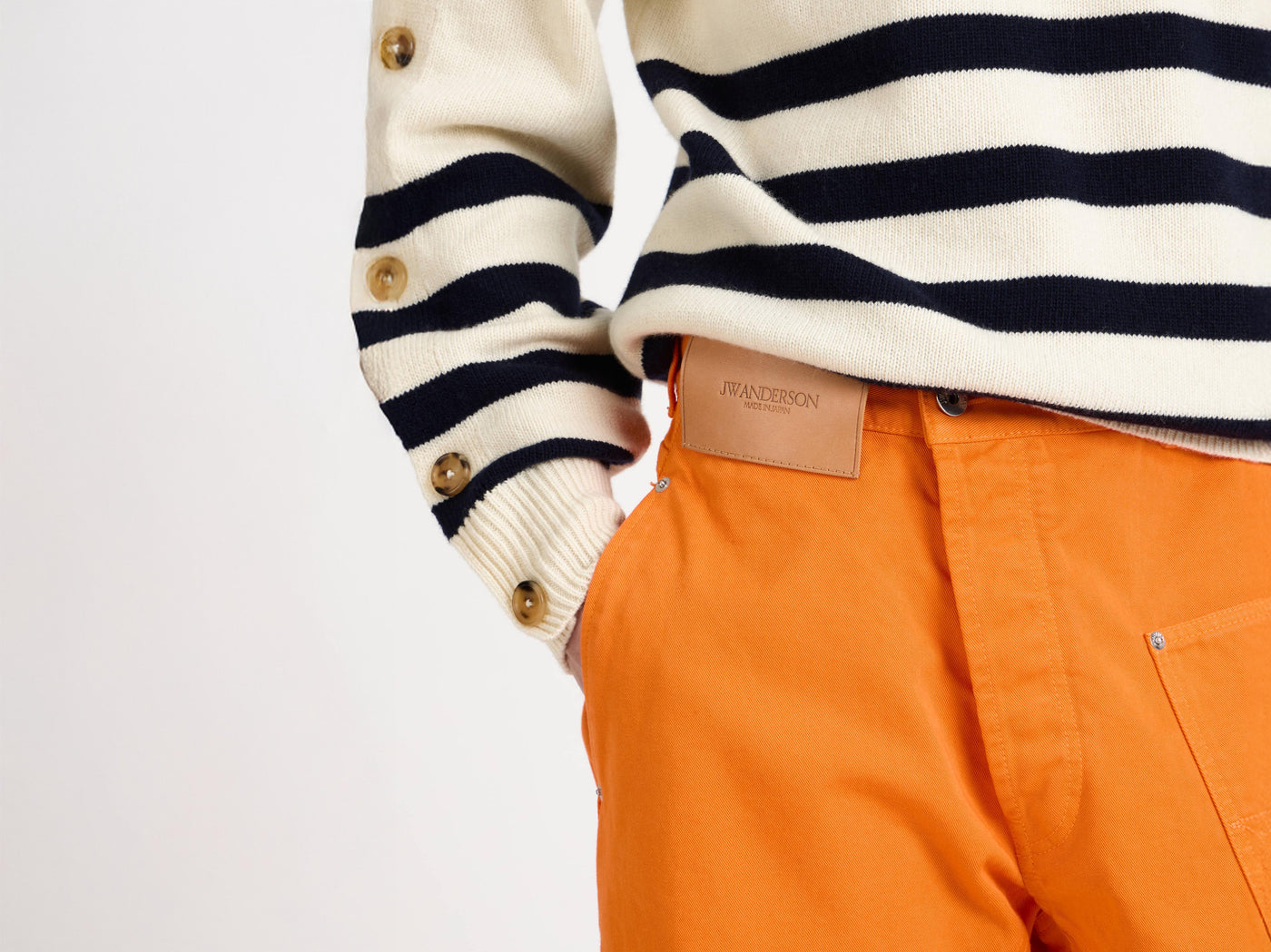 twisted workwear jeans bright orange 1 Model Detail 8