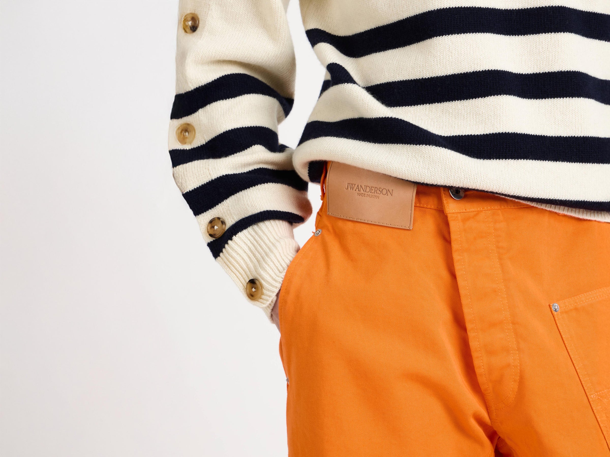 twisted workwear jeans bright orange 1 Model Detail 8