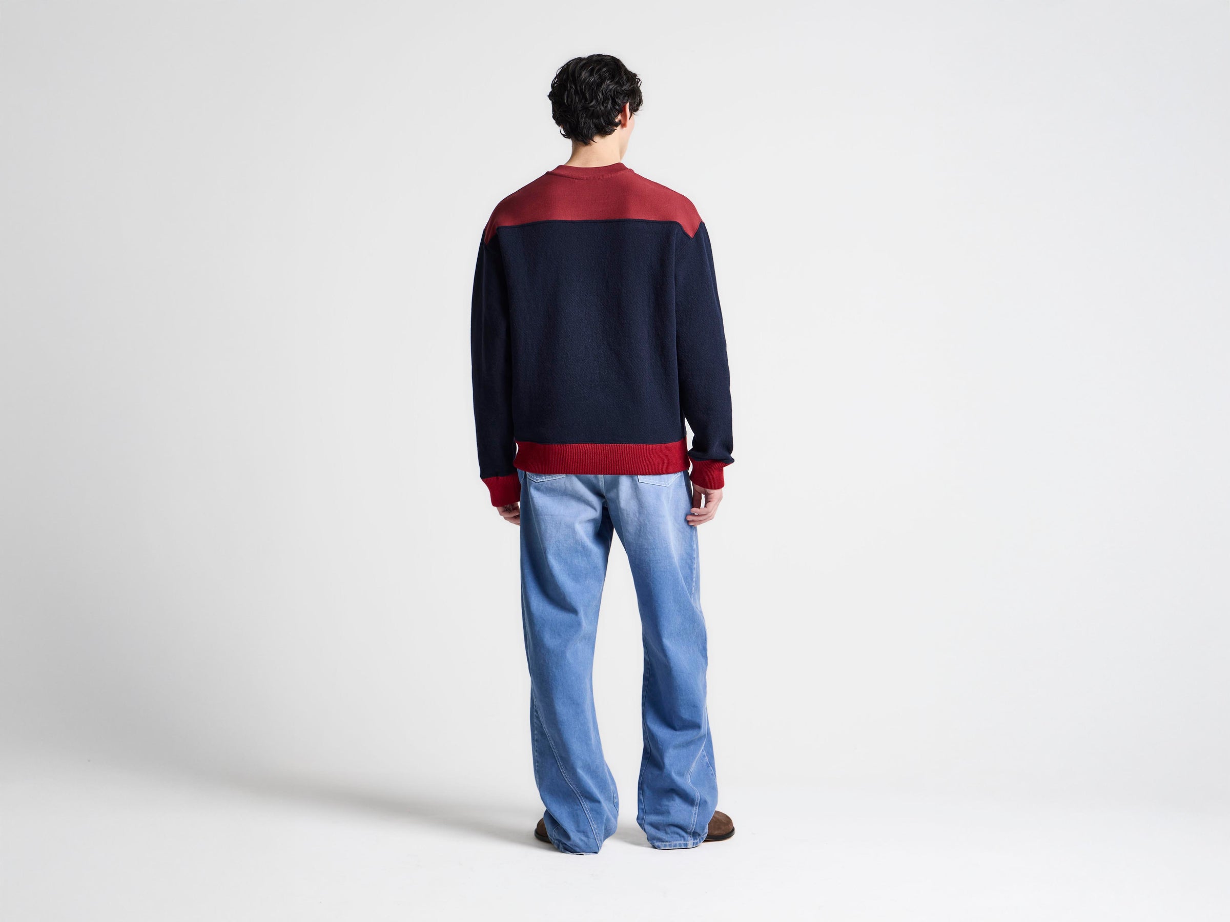 MENS TWISTED WORKWEAR DENIM JEANS IN FRENCH BLUE
