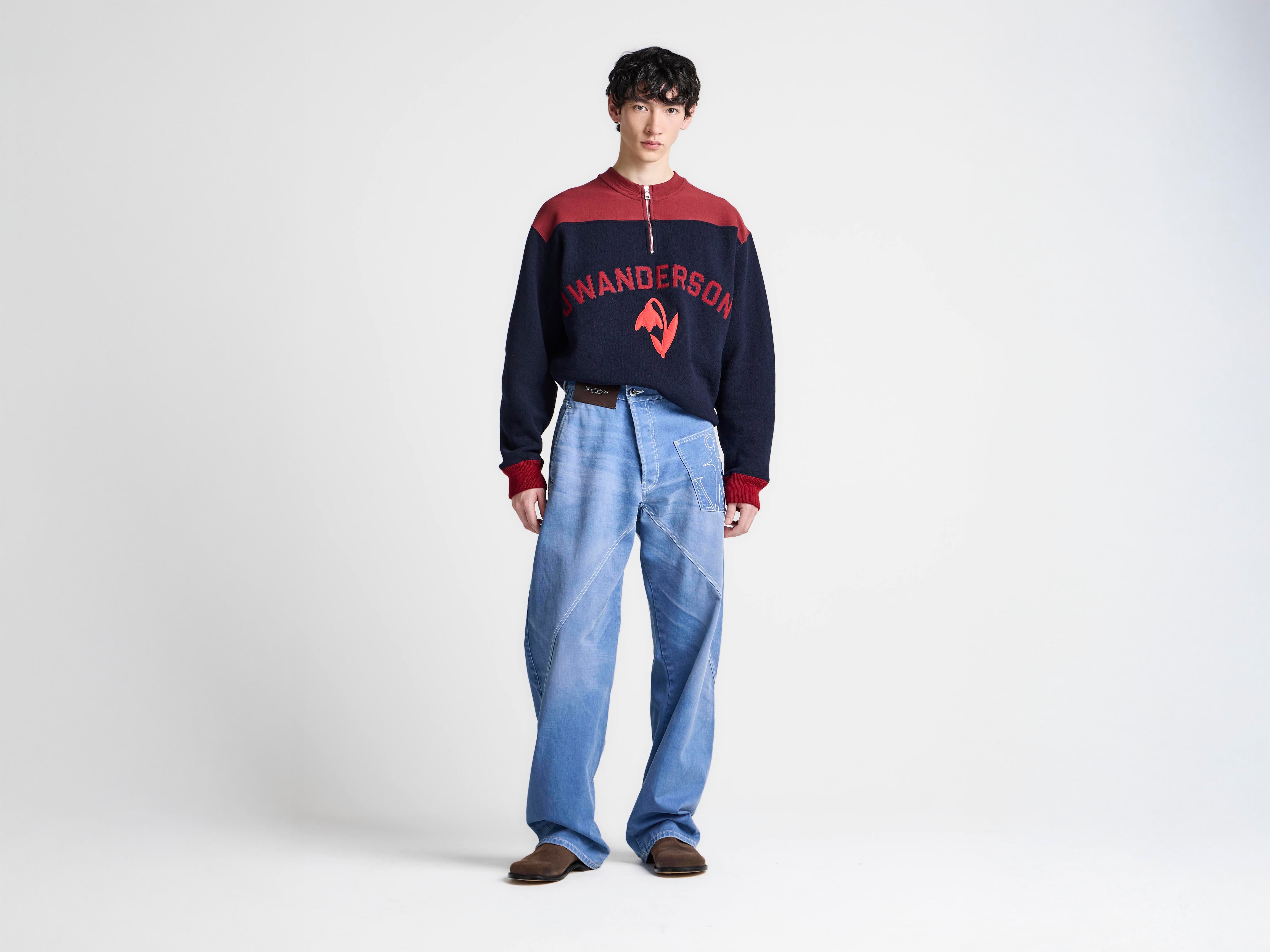 MENS TWISTED WORKWEAR DENIM JEANS IN FRENCH BLUE in FRENCH BLUE