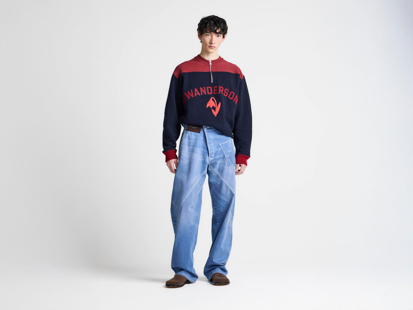 MENS TWISTED WORKWEAR DENIM JEANS IN FRENCH BLUE