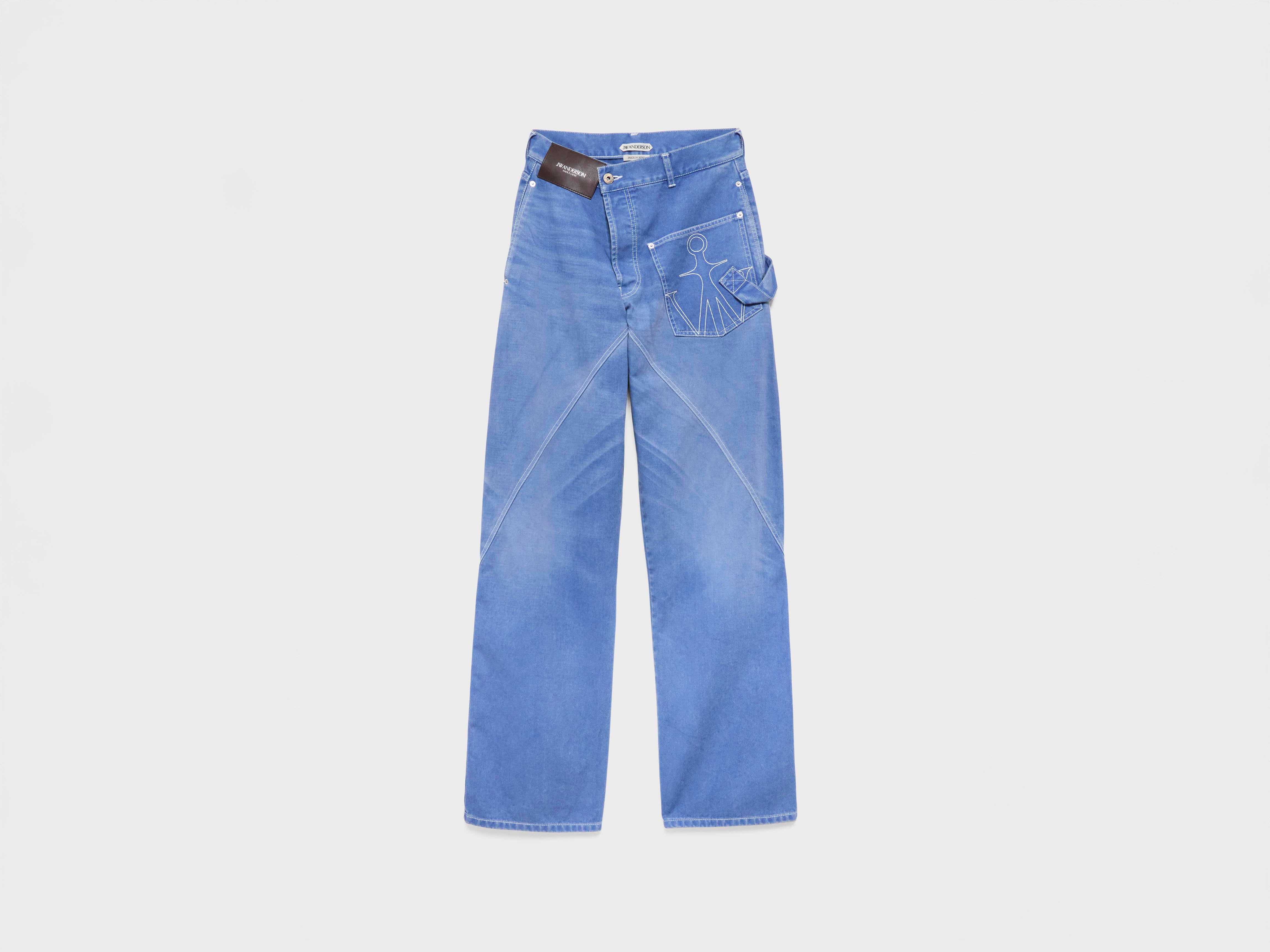 MENS TWISTED WORKWEAR DENIM JEANS IN FRENCH BLUE in FRENCH BLUE