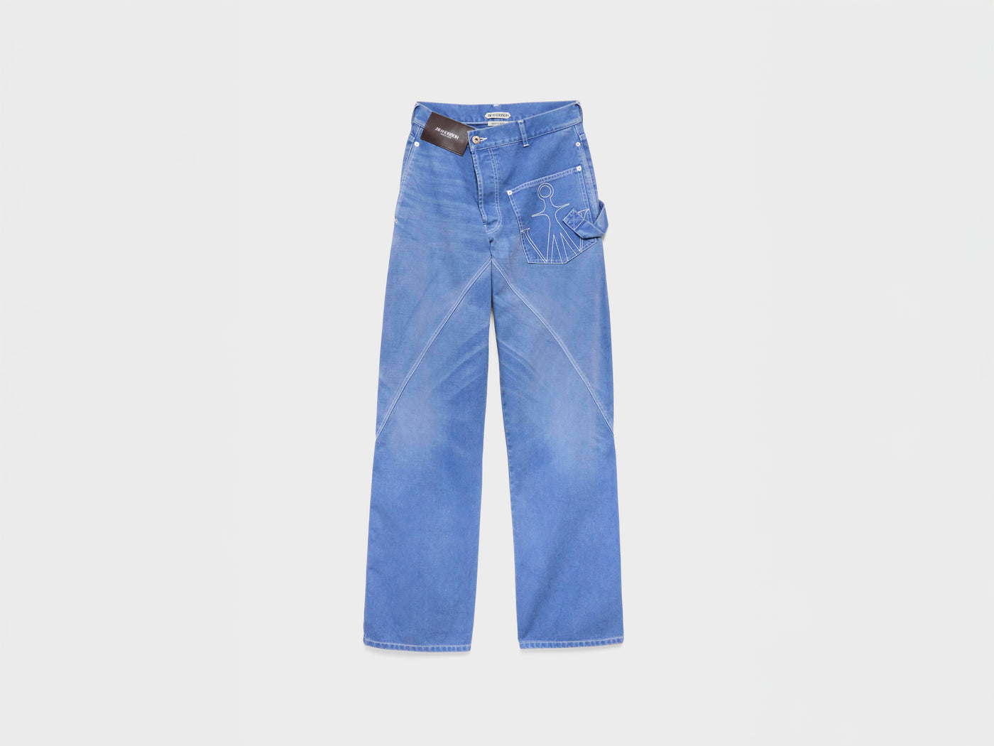 MENS TWISTED WORKWEAR DENIM JEANS IN FRENCH BLUE