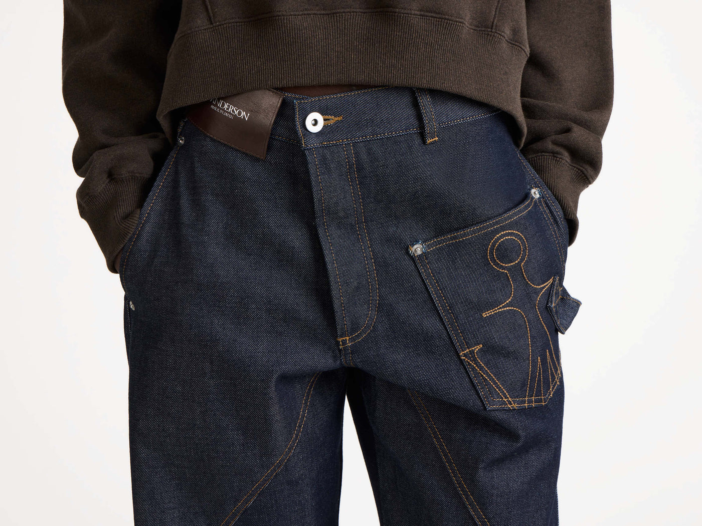 twisted workwear jeans indigo 1 Model Detail 1