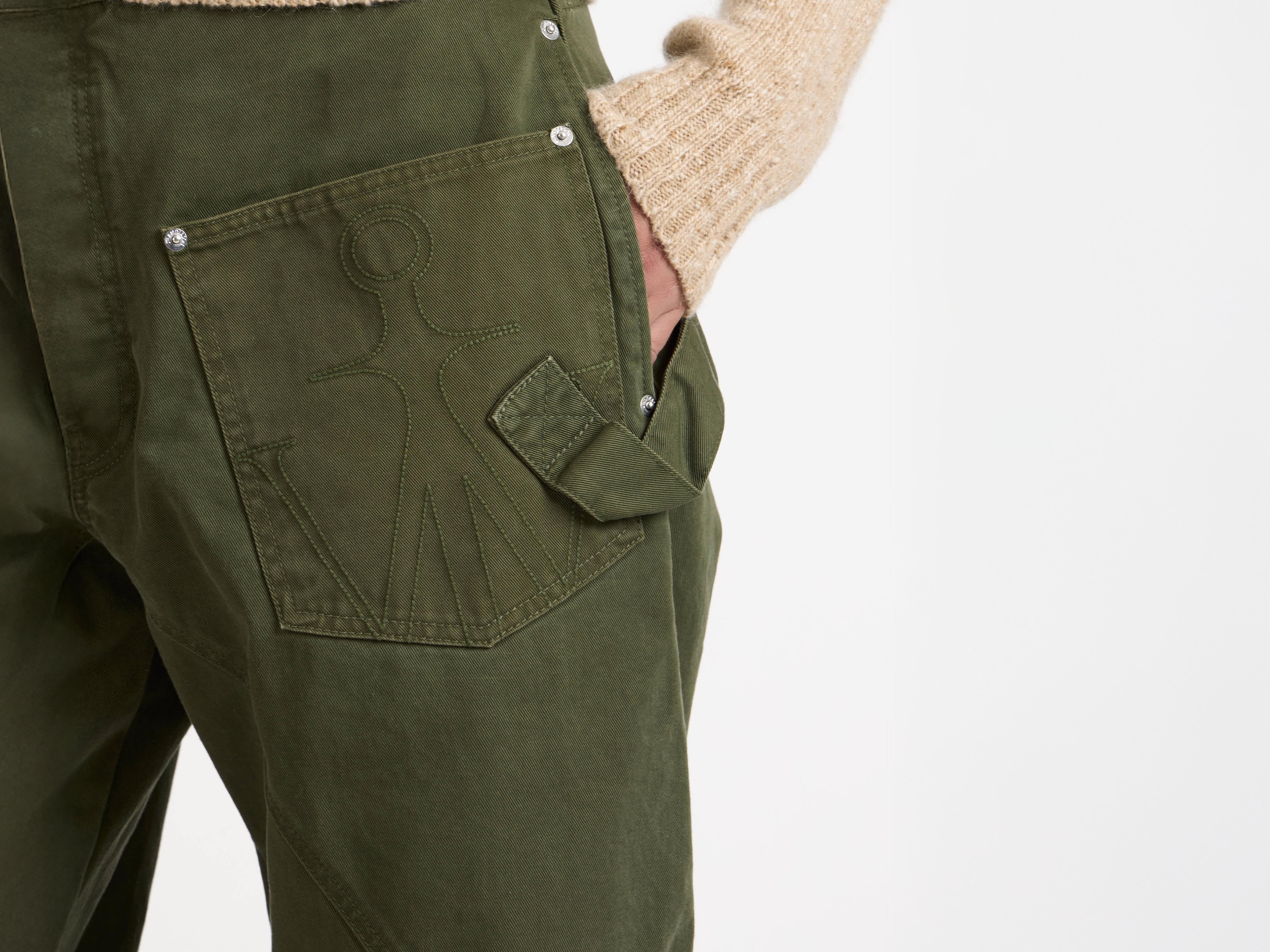 WOMENS TWISTED WORKWEAR DENIM JEANS IN WASHED GREEN in WASHED