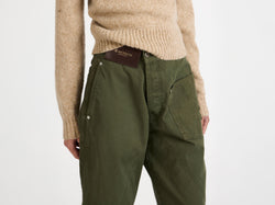 twisted workwear jeans washed green Model Detail 1