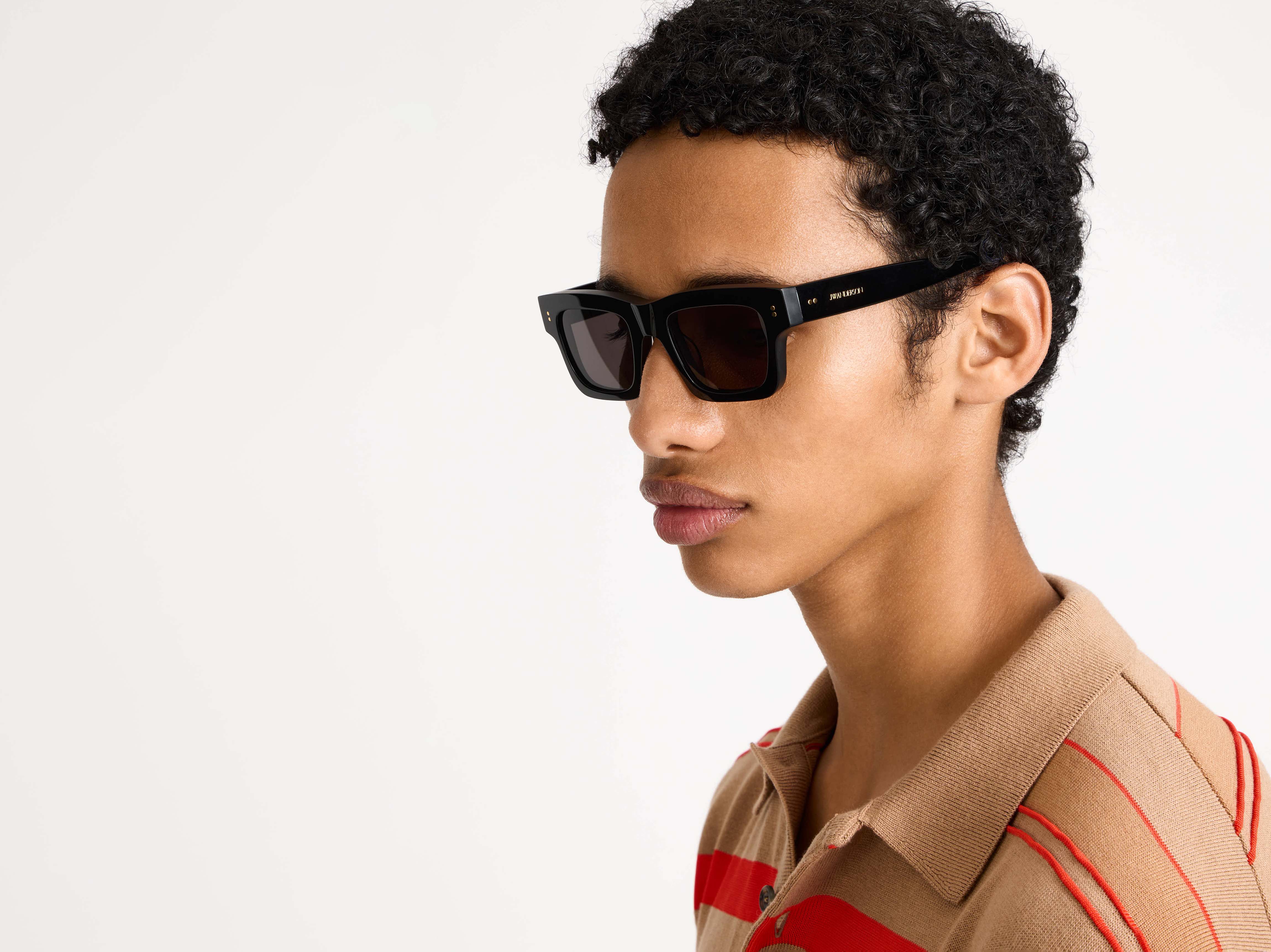 JWA02 RECTANGULAR SUNGLASSES IN BLACK in BLACK EW0013FA0426999O/S