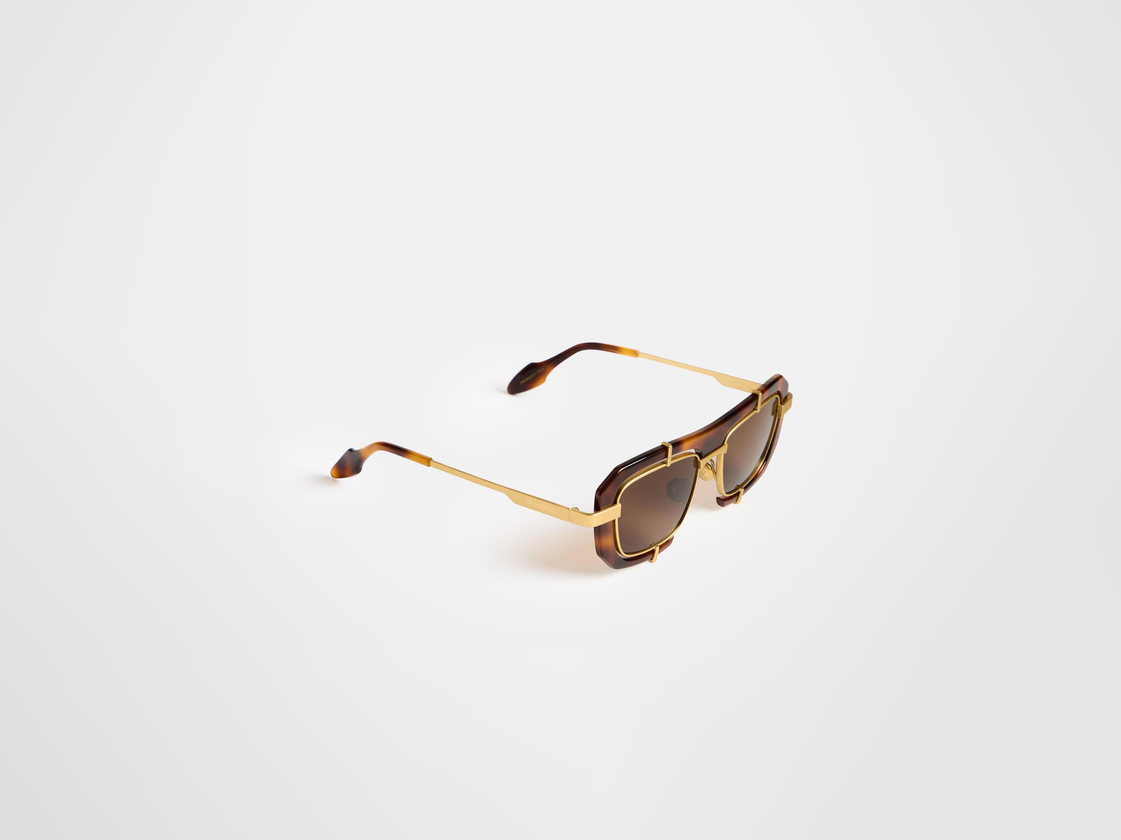 JWA03 GEOMETRIC SUNGLASSES IN HAVANA in HAVANA EW0019FA0426366O/S