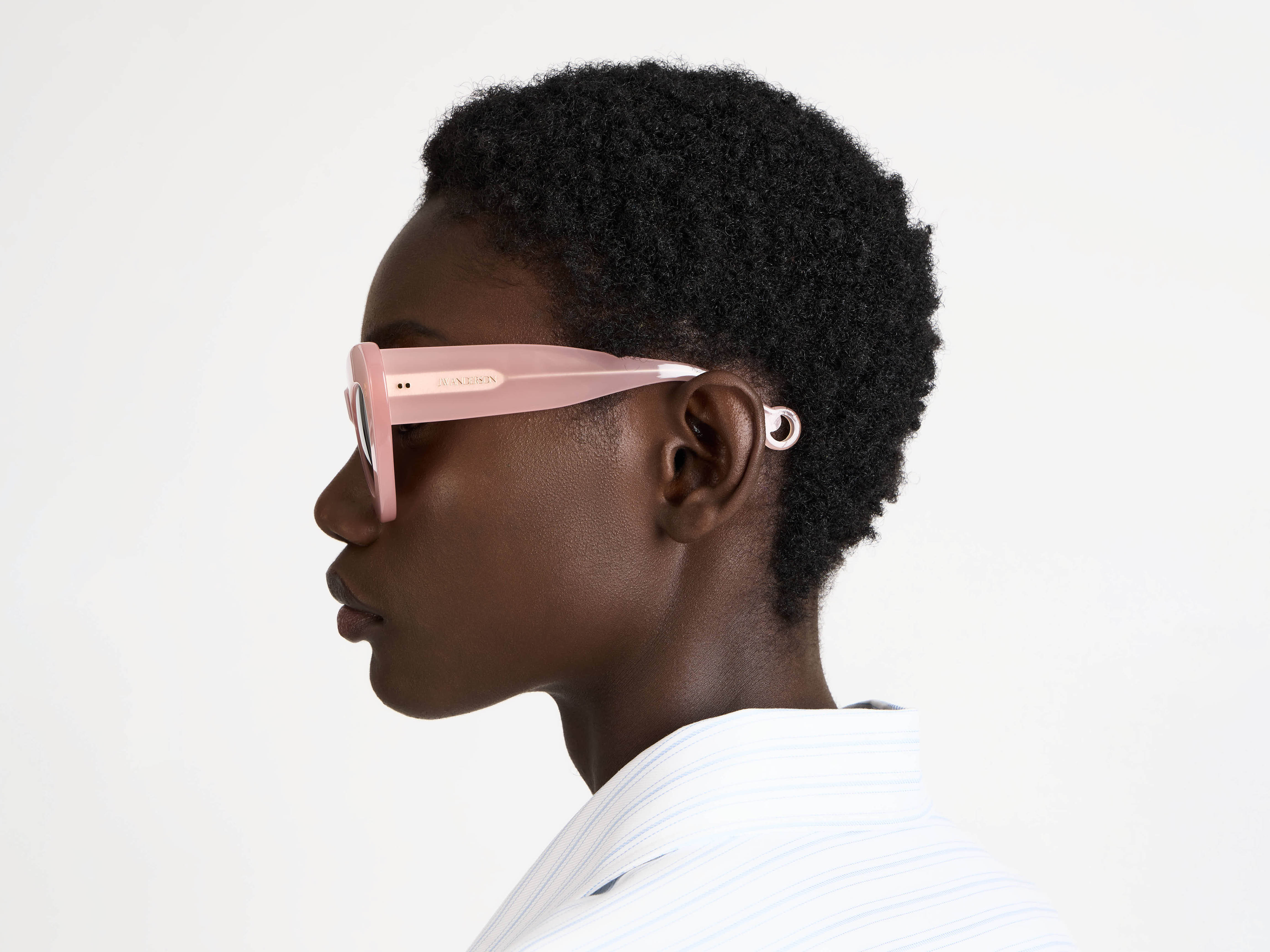 JWA06 BUTTERFLY SUNGLASSES IN PINK in PINK EW0027FA0426300O/S | JW