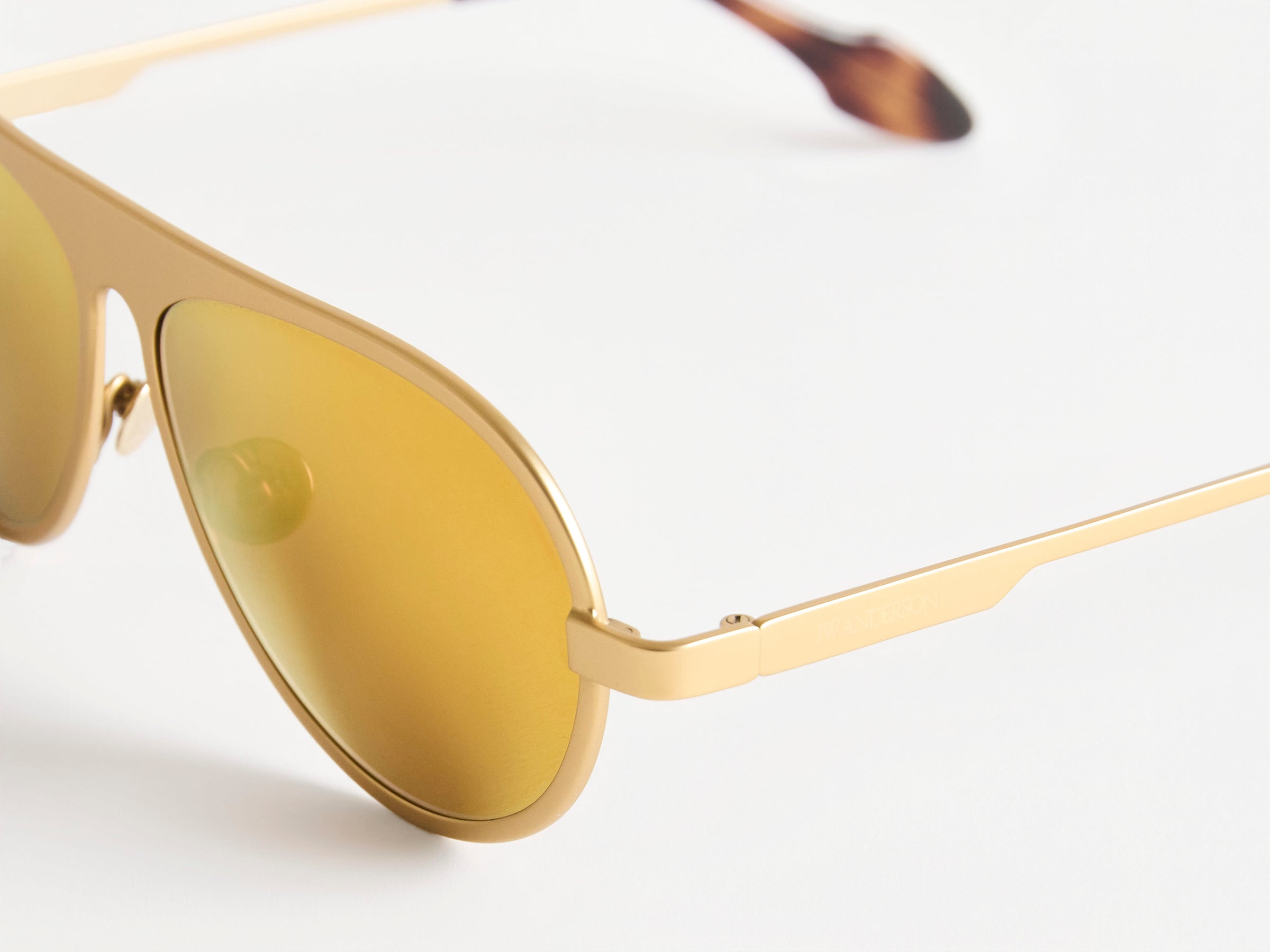 JWA05 AVIATOR MIRROR SUNGLASSES IN GOLD