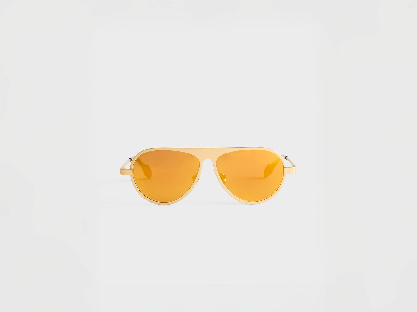 JWA05 AVIATOR MIRROR SUNGLASSES IN GOLD
